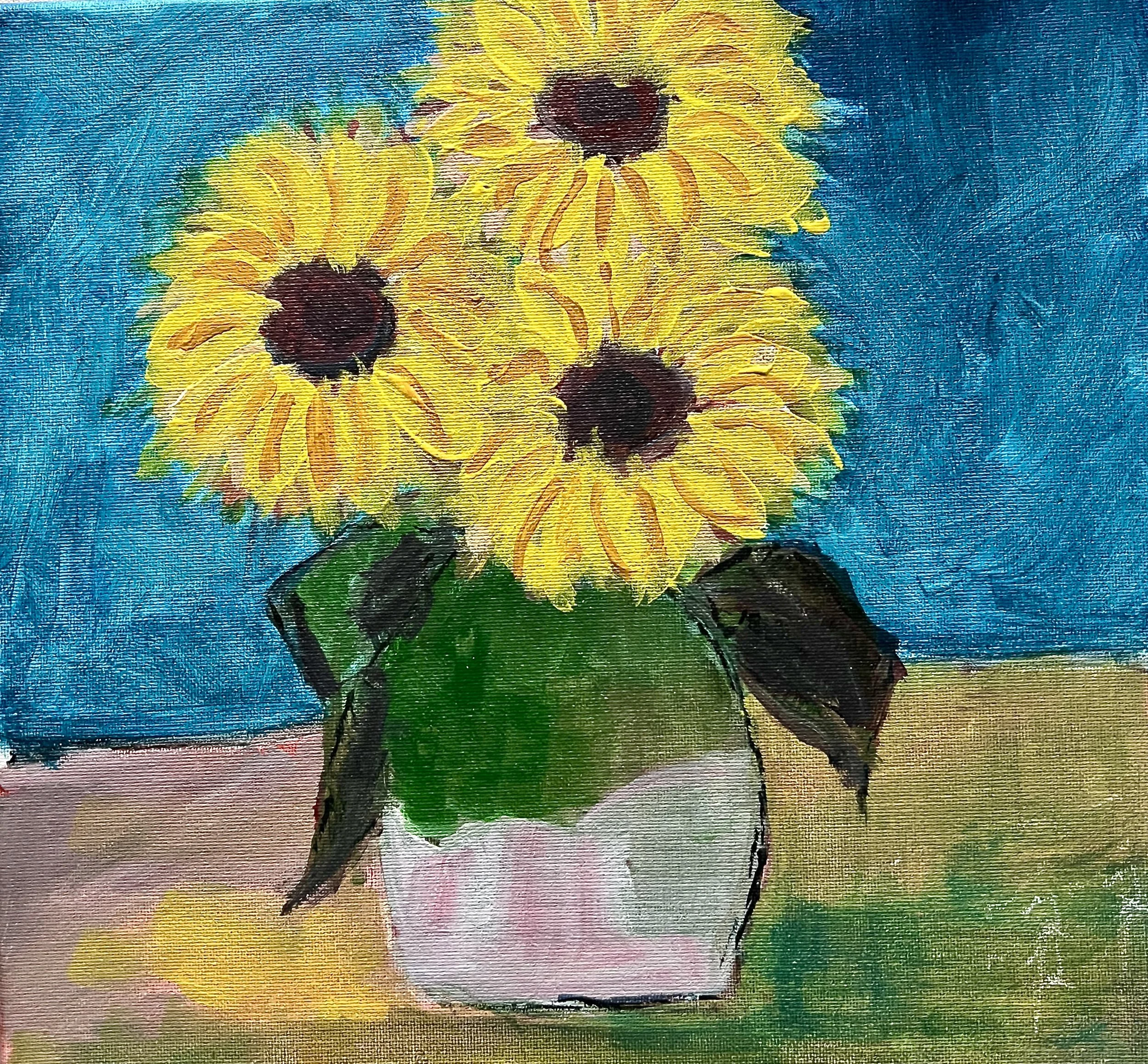 Michael	Giaquinto	Sunflowers & Vase	Acrylic on Canvas	$100