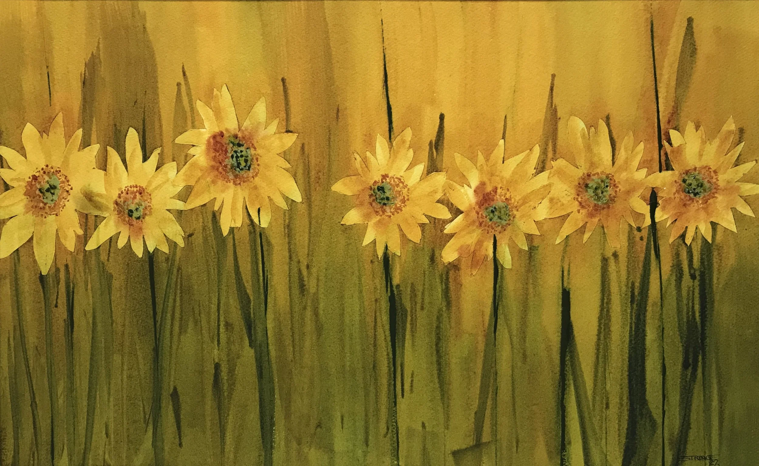 Tom Stringe- Sun gold	Watercolor	$800