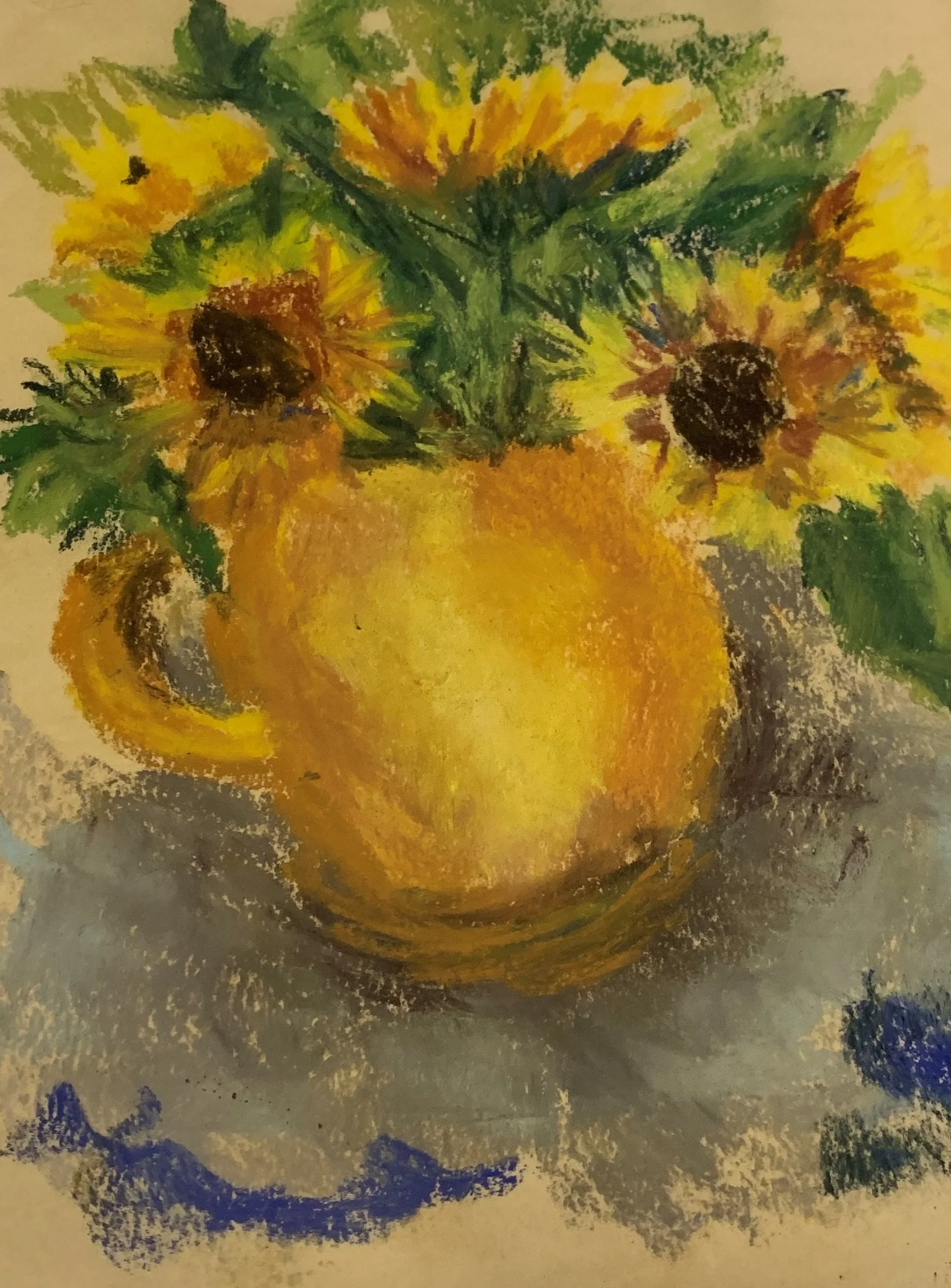 Susan Adler- Yellow Jug, Pastel $25