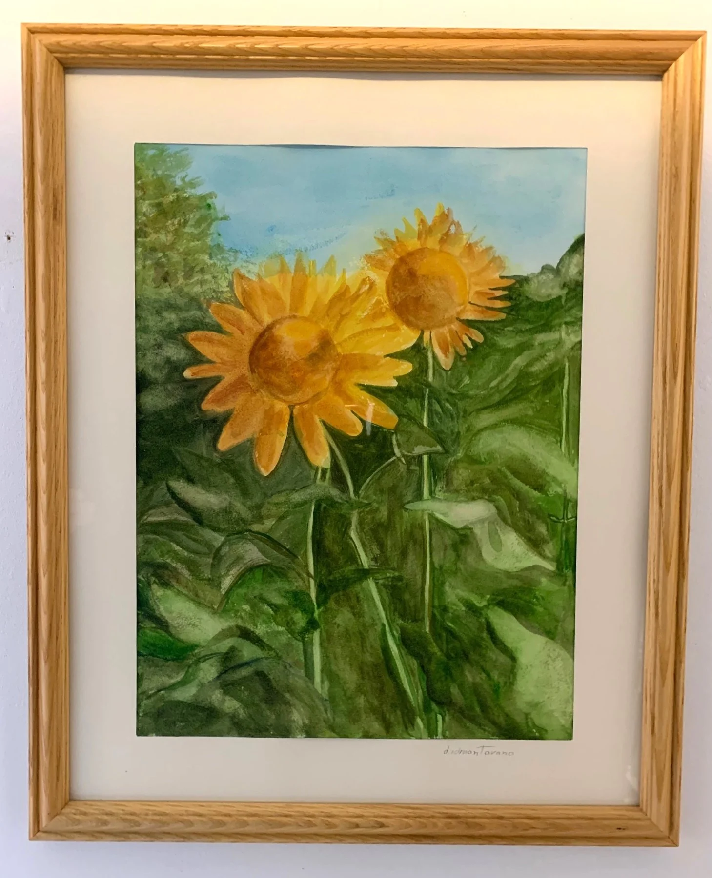 Donna Idman Tavano- Sunflower Hope, Watercolor $50