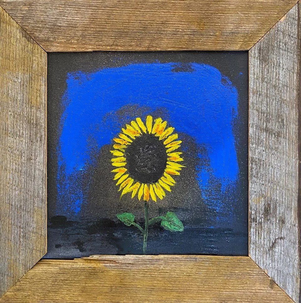 Greg Peach- Sun 3, Oil $20
