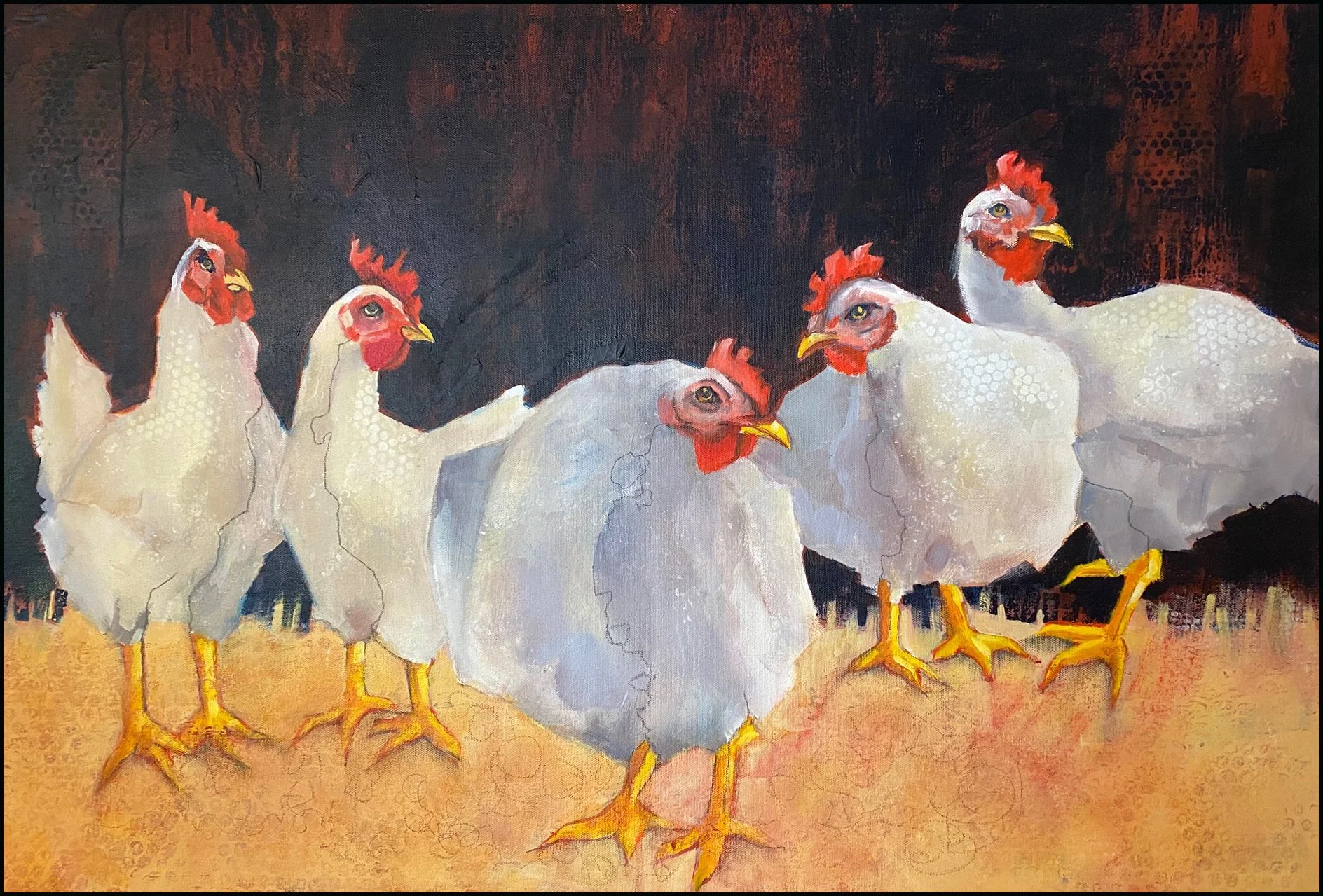 Phyllis	Charles	-The Committee	Acrylic/Multimedia	$1,000