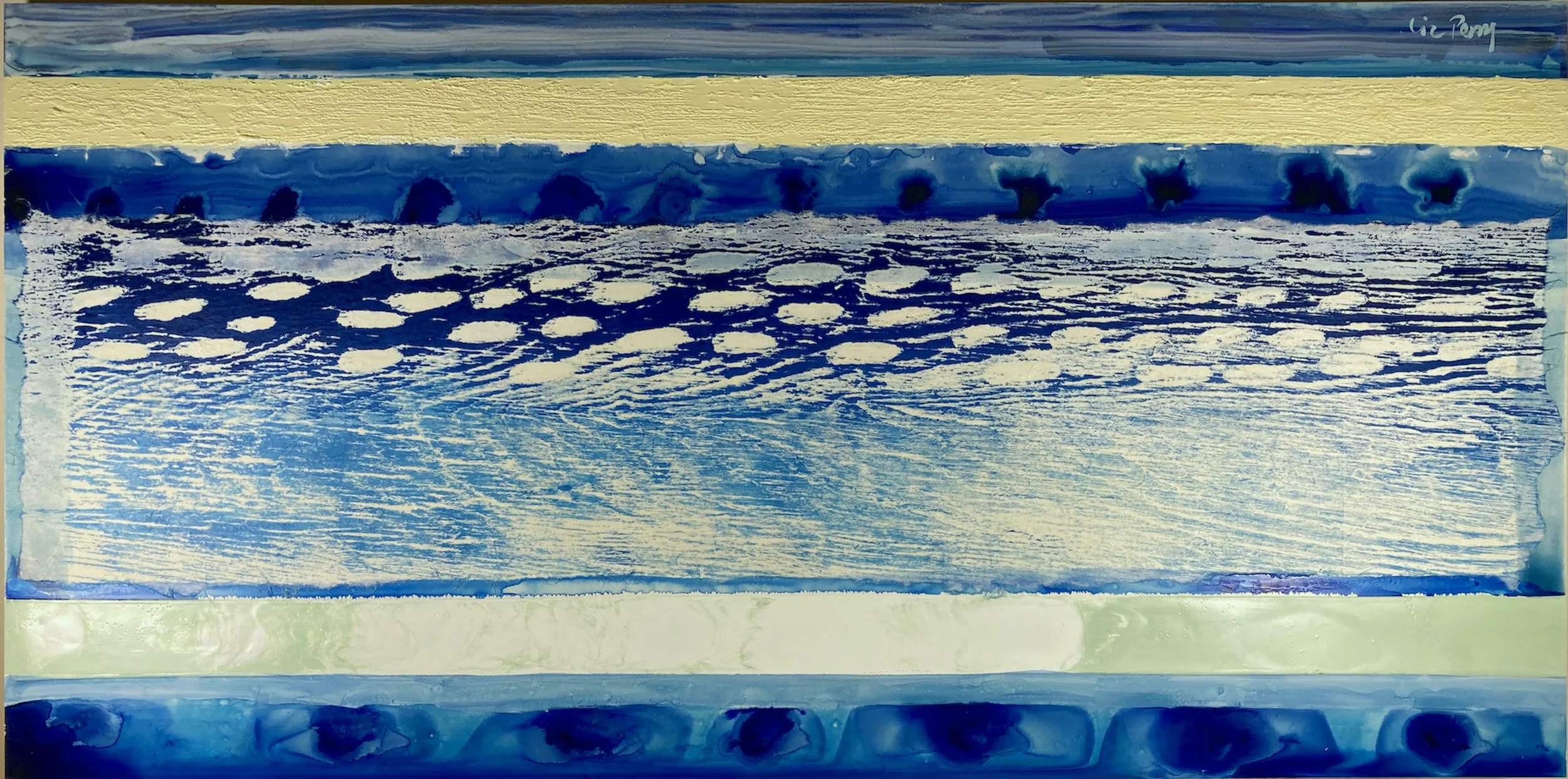 Liz	Perry-	Turning Tide	Mixed Media	$1,600