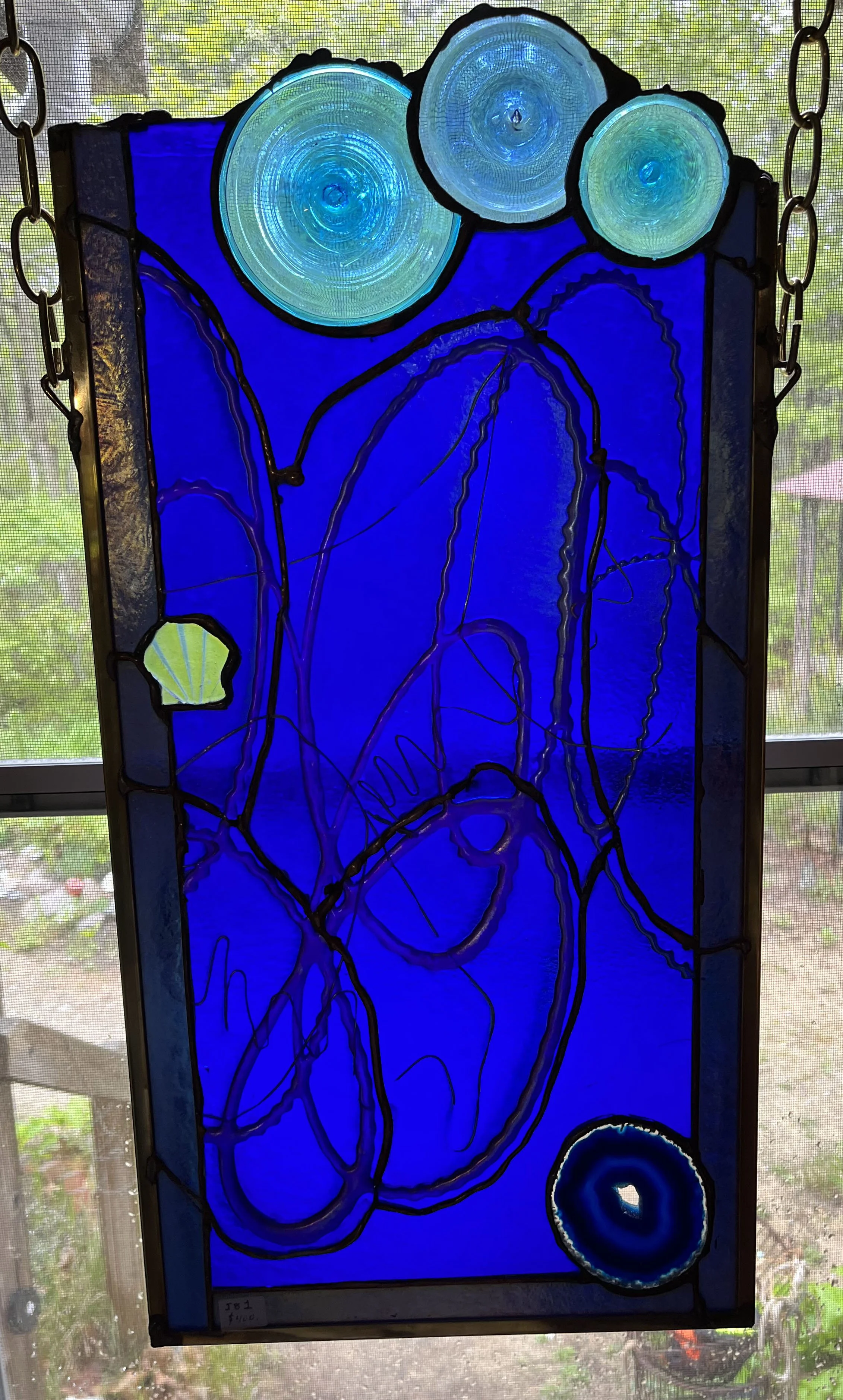John	Best-	Very Blue,	Stained Glass Window	$350
