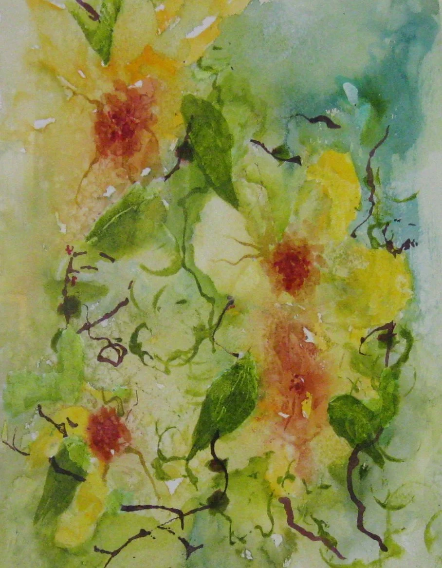 Karen M.	Pinard-	Sunflowers,	Watercolor	$350