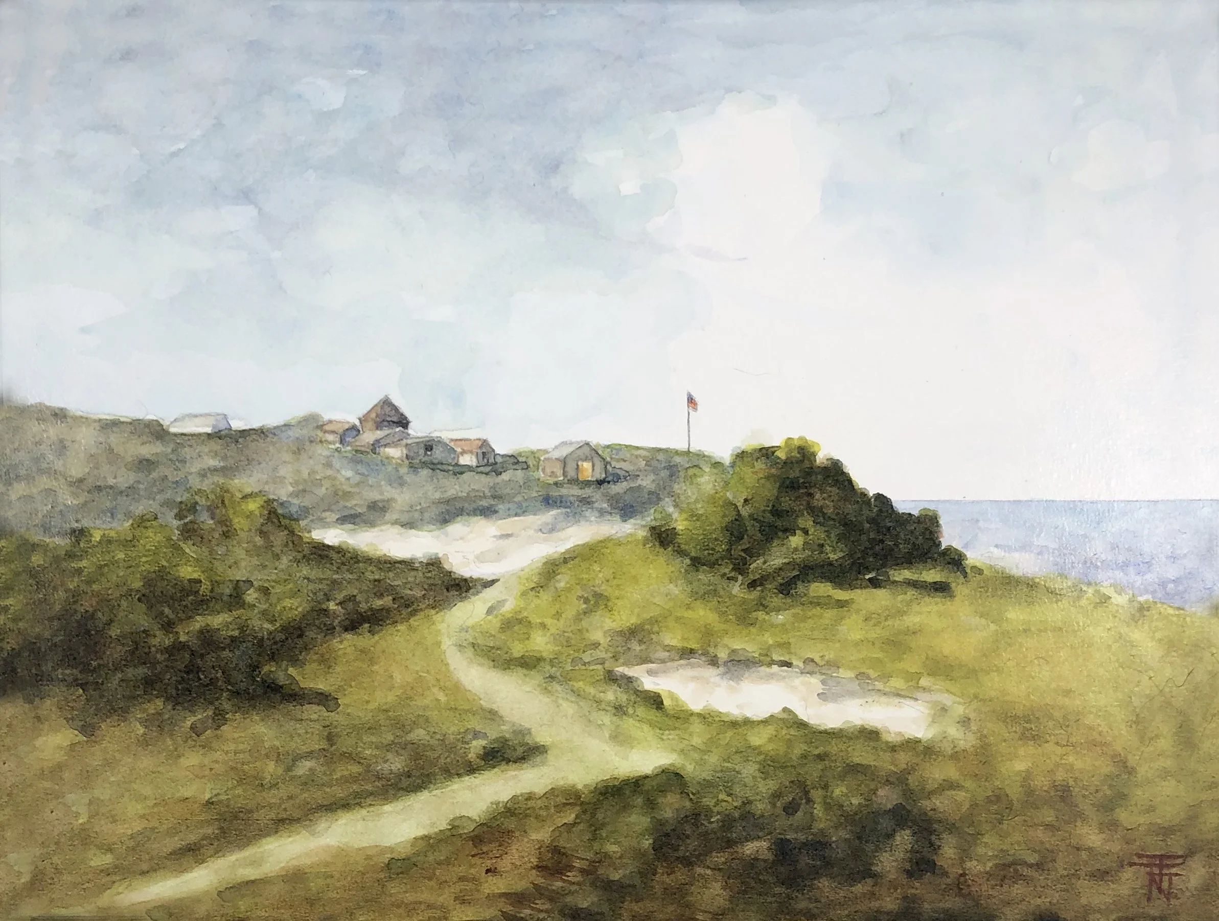 Joseph	Forjan-	Wellfleet Bluff Cottages,	Watercolor	$275
