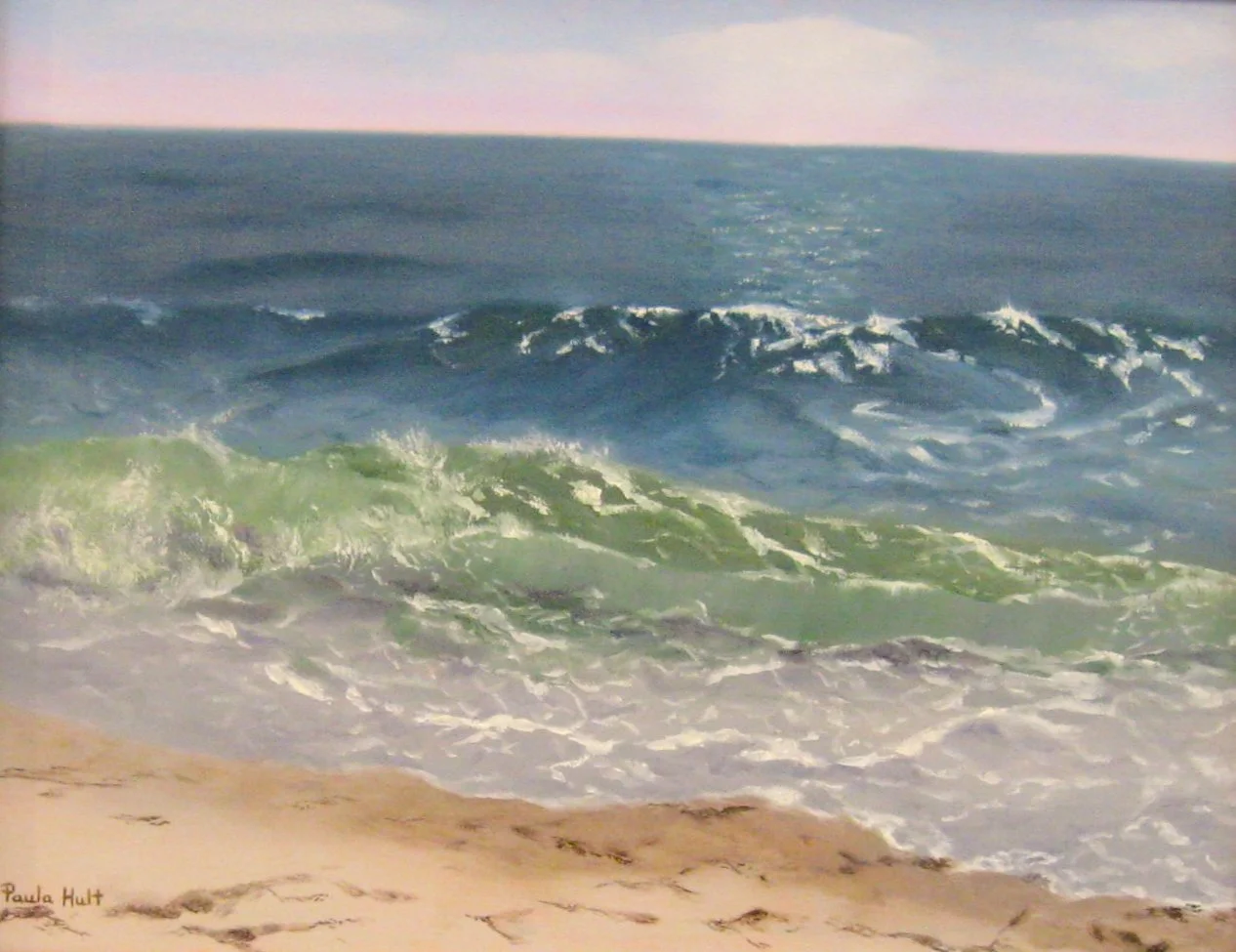 Paula	Hult-	Summer Afternoon Waves,	Oil	$500