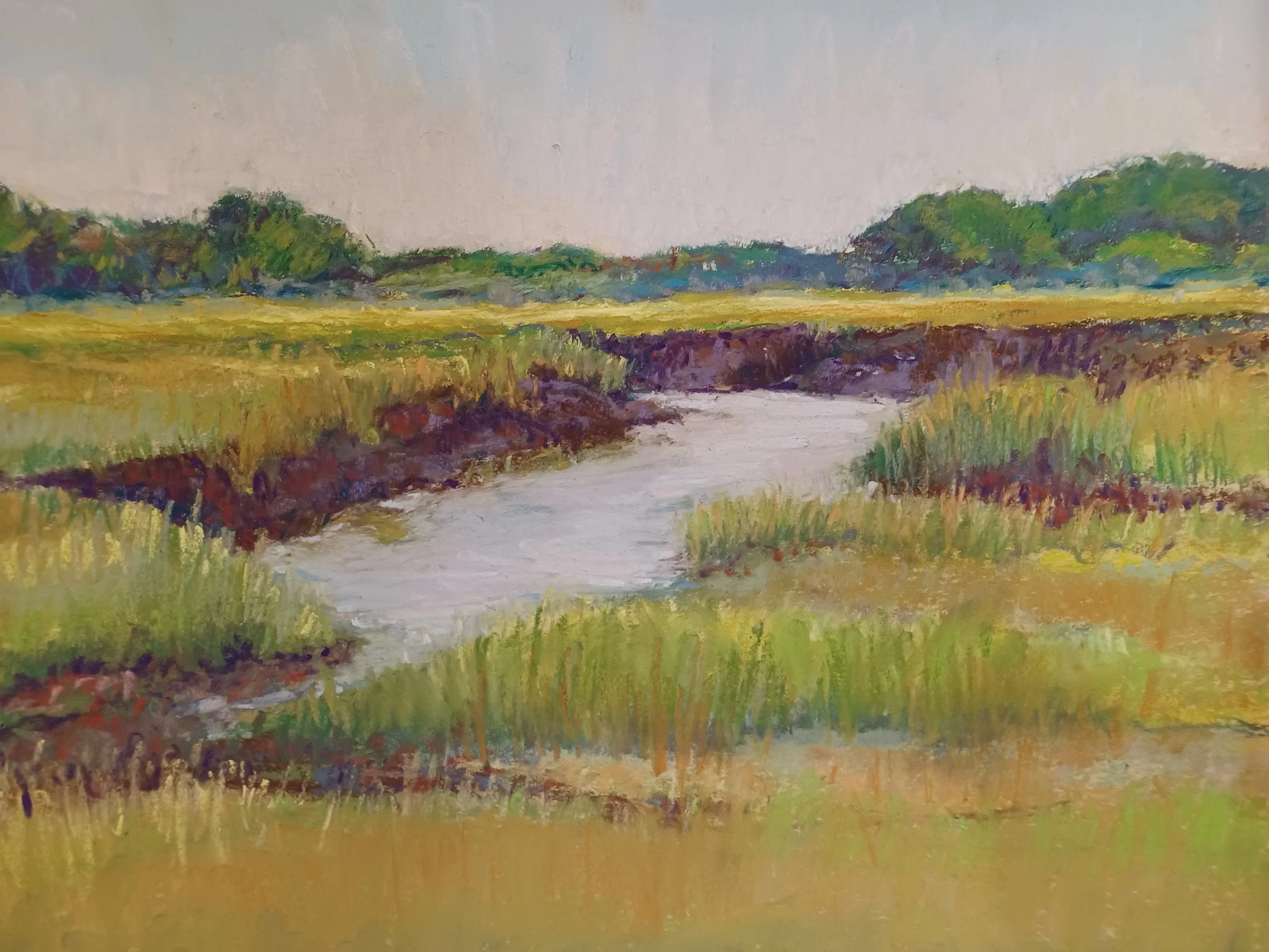 Patricia	Sampson-	Bridge Road,	Pastel on sanded paper	$725