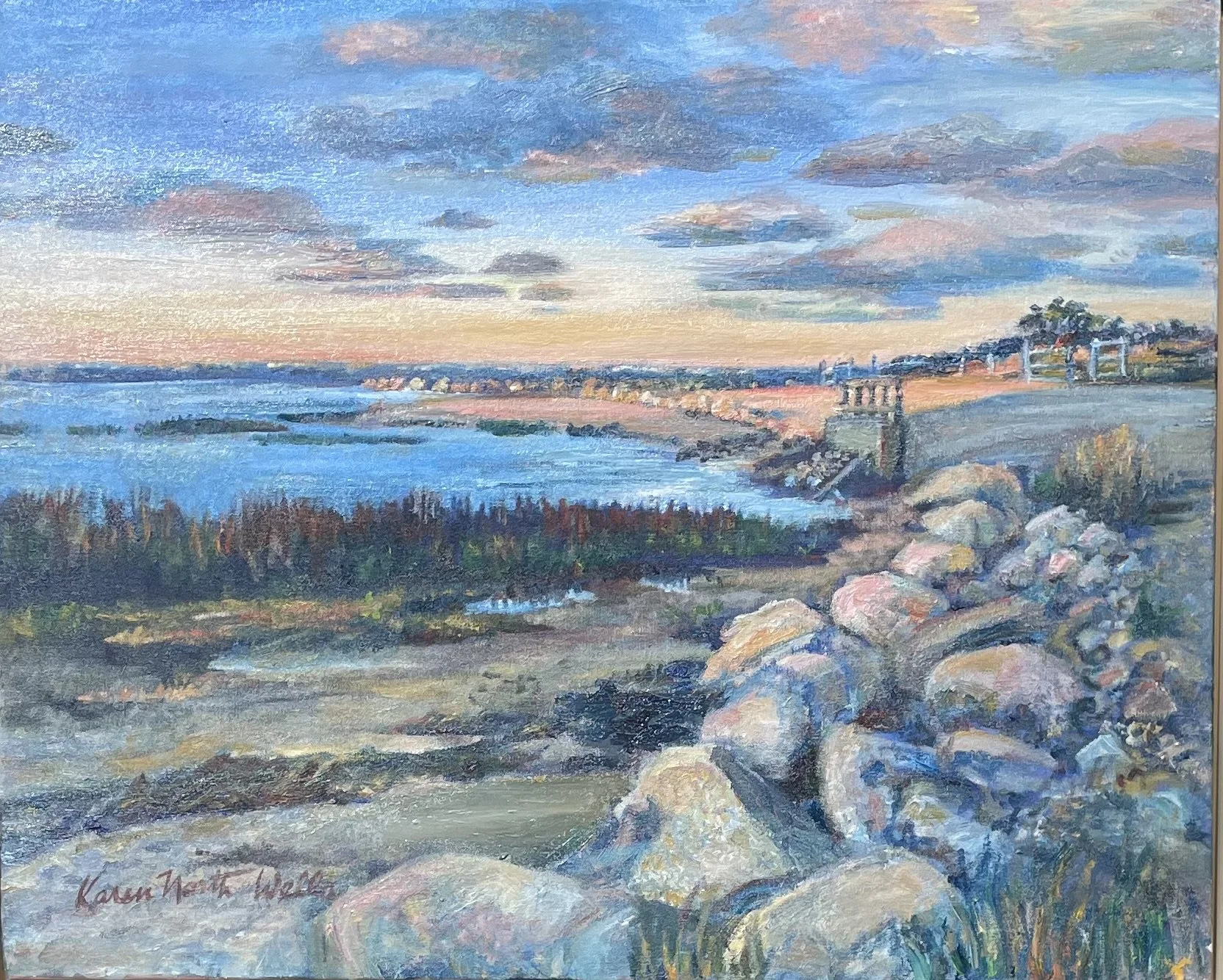 Karen North	Wells-	Sunset Glow at Paines Creek,	Oil	$3,000