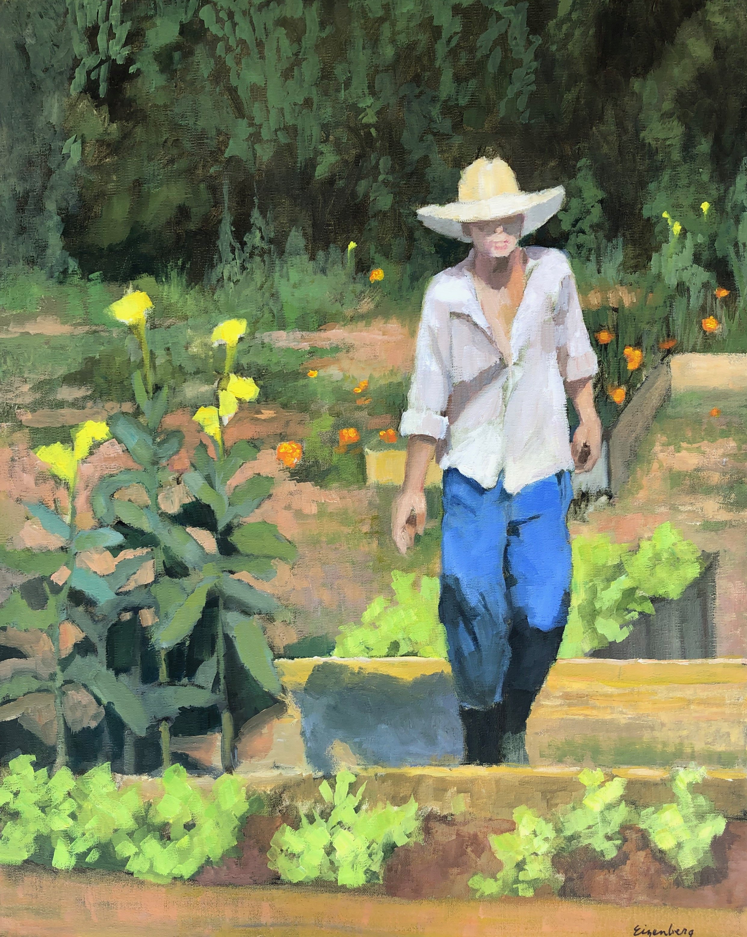  2nd Place Oil/Acrylic  Maryalice Eizenberg- Organic Farming in Vinales