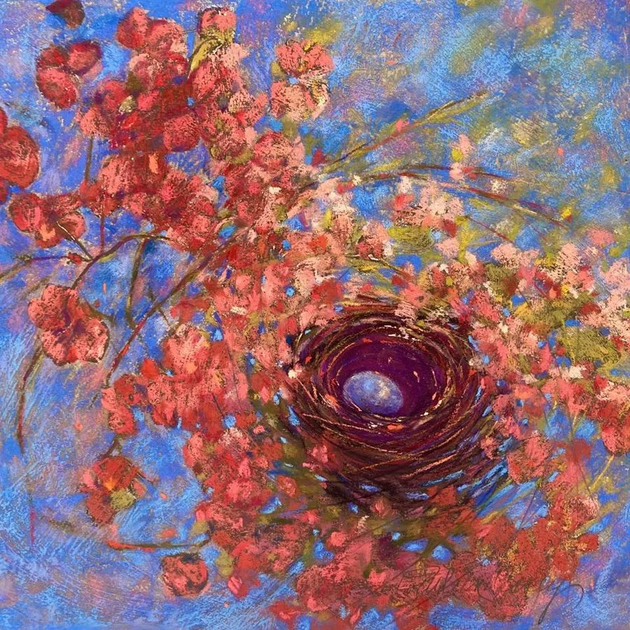 2nd Place Pastel-  Eileen Casey- Spring Bliss