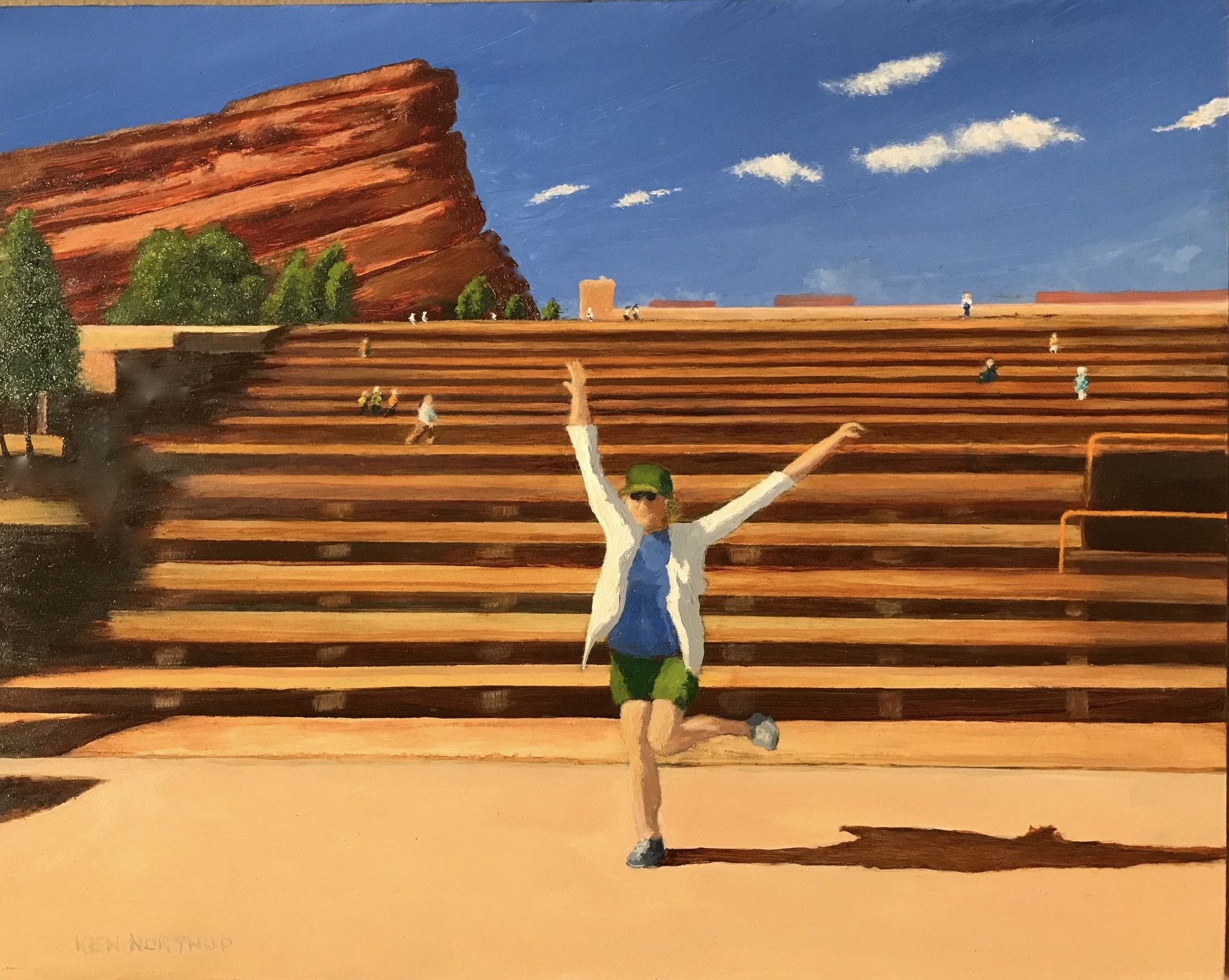 Ken	Northup-	On Stage at Red Rocks,	Oil	 $900 