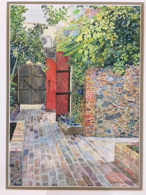 Laurel	Wilson-	Door to the Hidden Garden,	Watercolor	 $850 