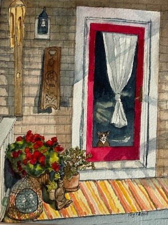 Peg	Flood-	Door to my Heart,	Ink & watercolor	 $200 