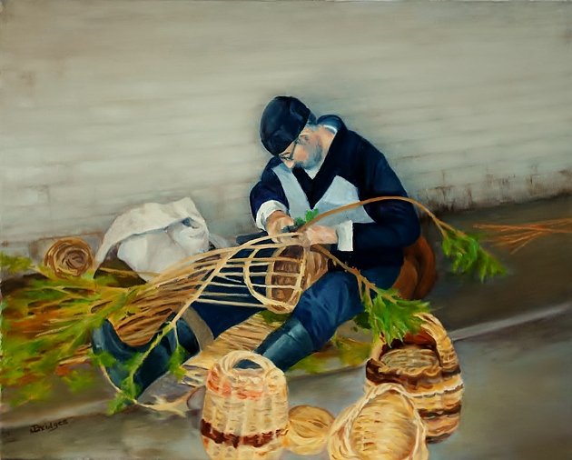 Jeanne	Bridges-	Basket Vendor,	Oil	 $700 