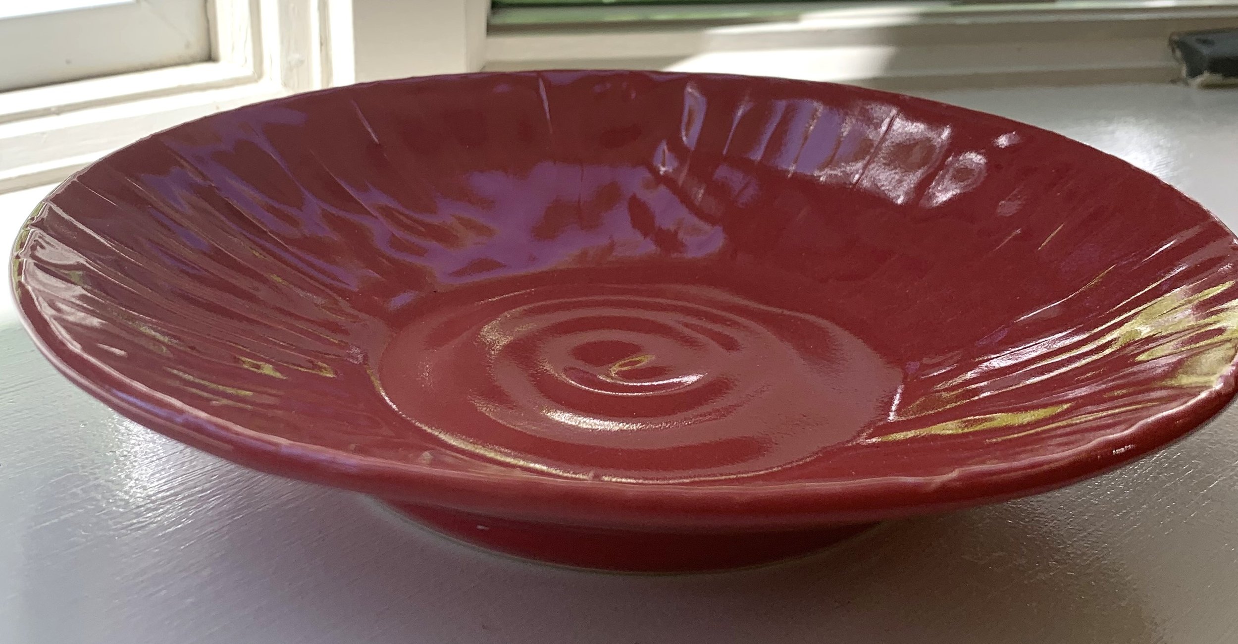 Mary Ann	Garrity-	Red Bowl,	Pottery	 $75 