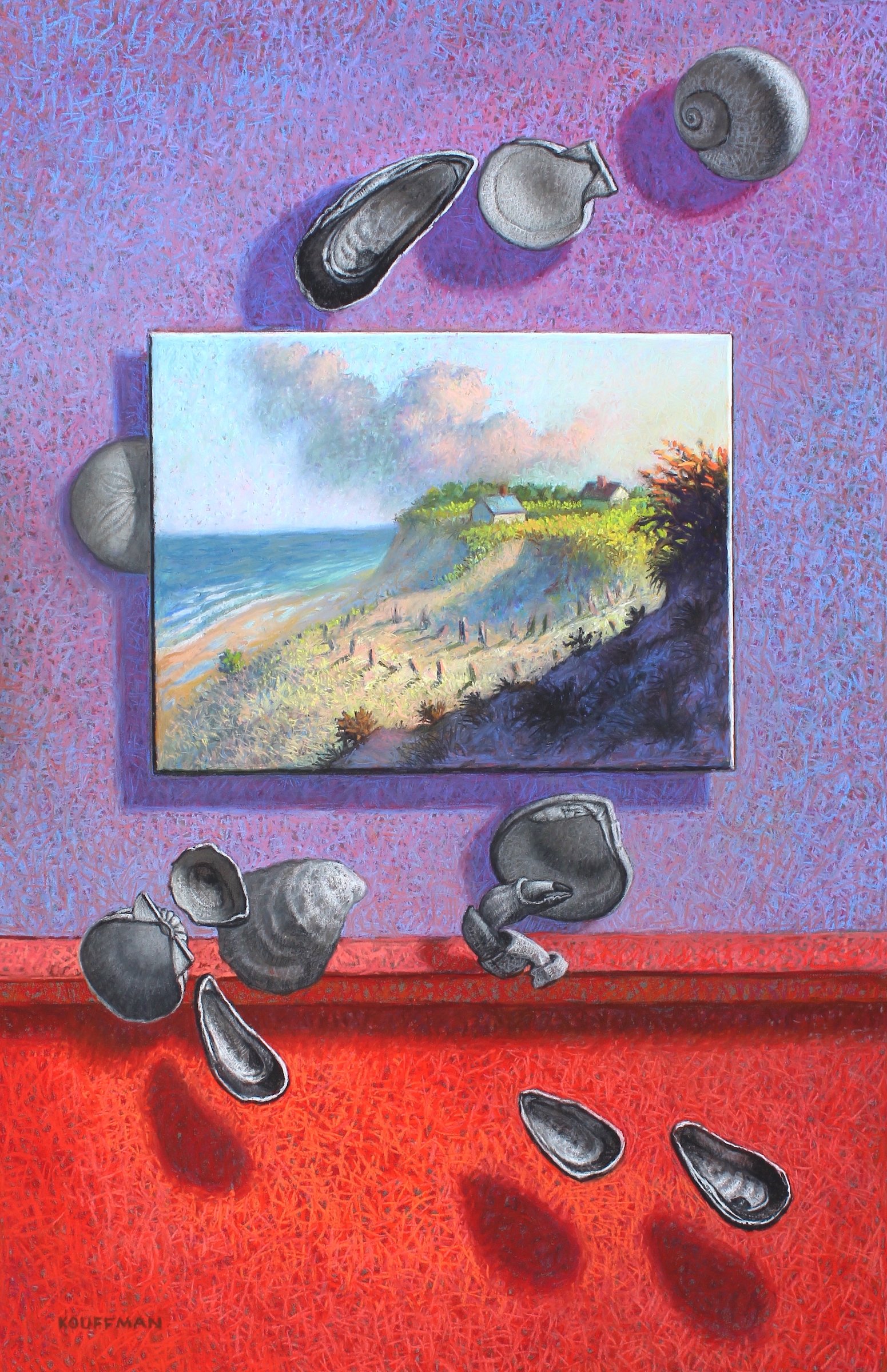 Jakki	Kouffman-	The Wandering Souls of Shells Departed,	Pastel	 $3,950 