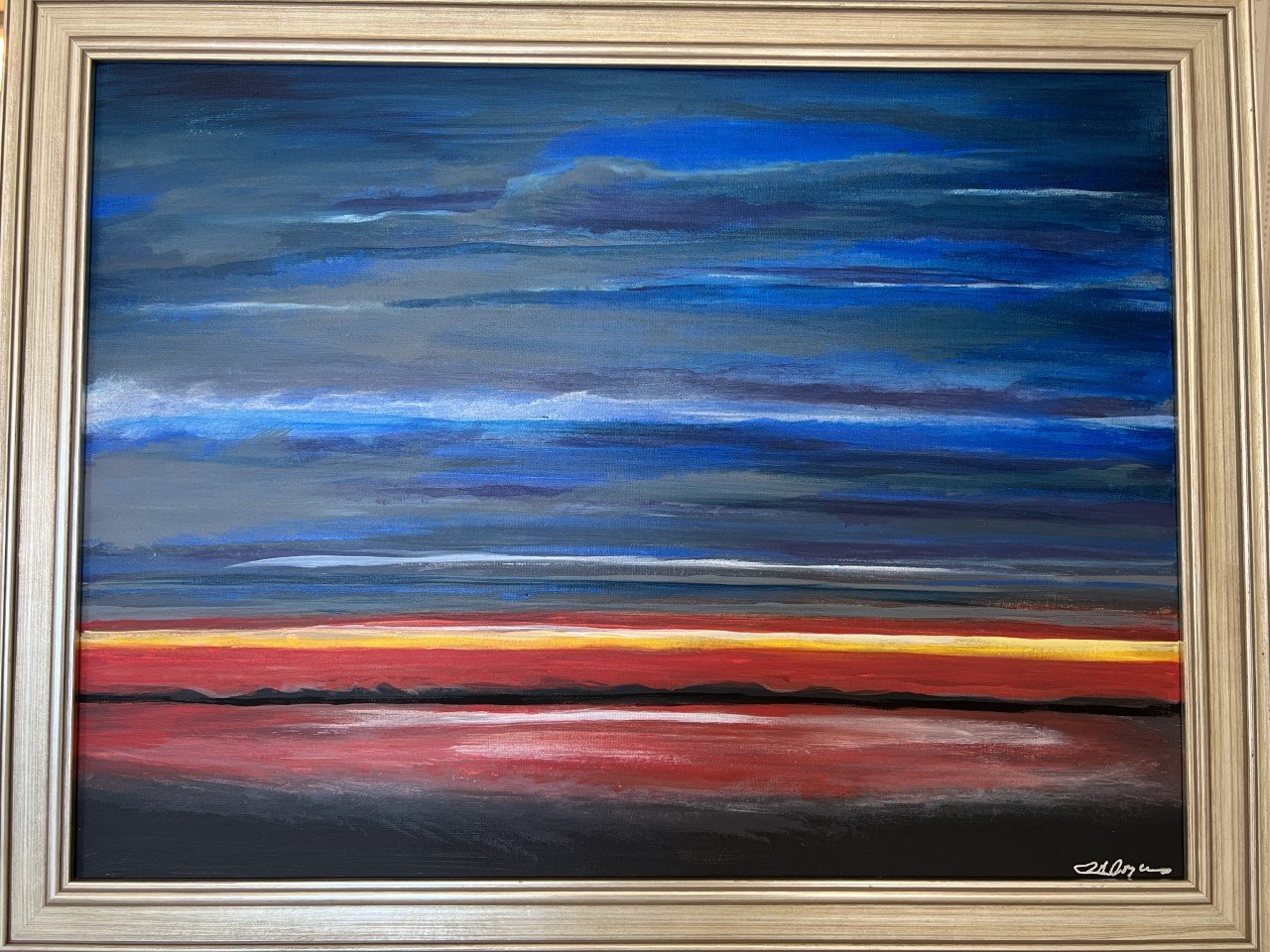 Patricia	Joyce-	Red Skies At Night,	Acrylic	 $650 