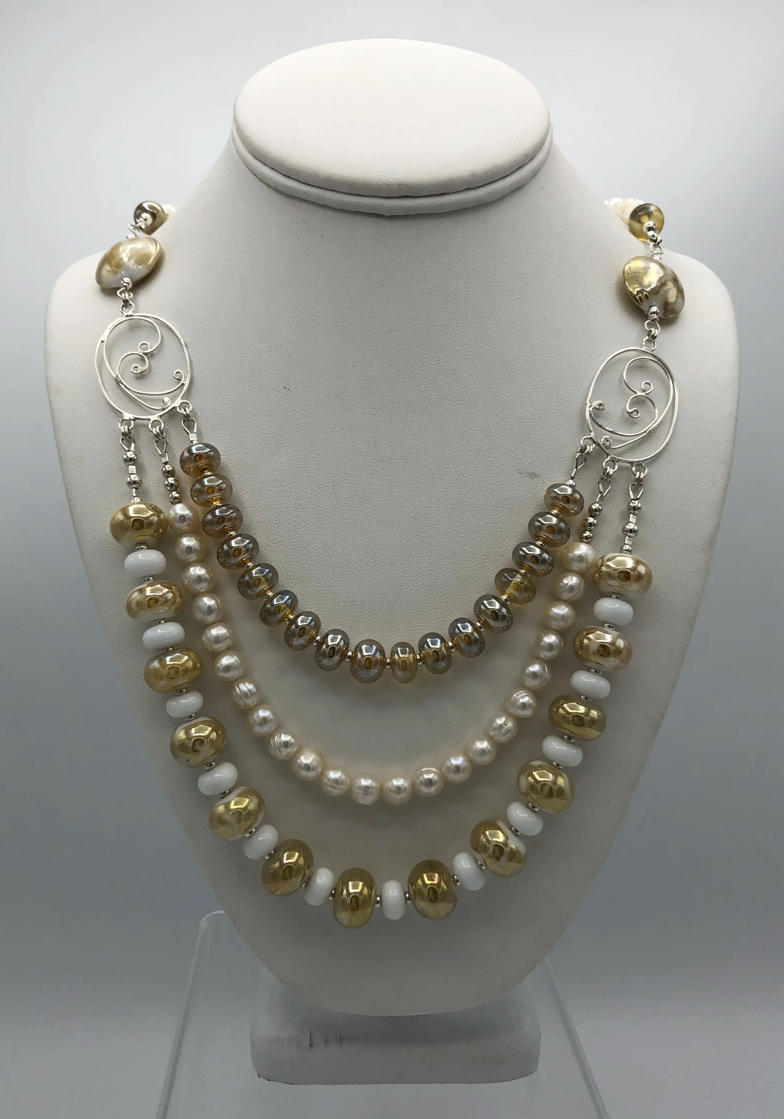 3 strand lampwork and sterling necklace.jpg