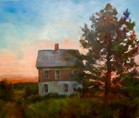 Joan	Brancale-	Monhegan Sunset,	Oil	 $2,200 