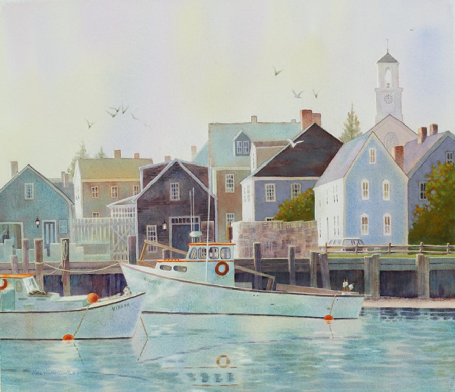 Kely	Knowles-	Portland, NH,	Watercolor	 $4,000 