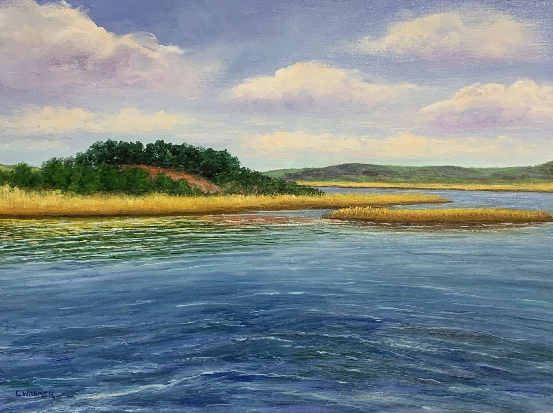 Laurie	Warner-	Incoming Tide,	Oil	 $1,295 