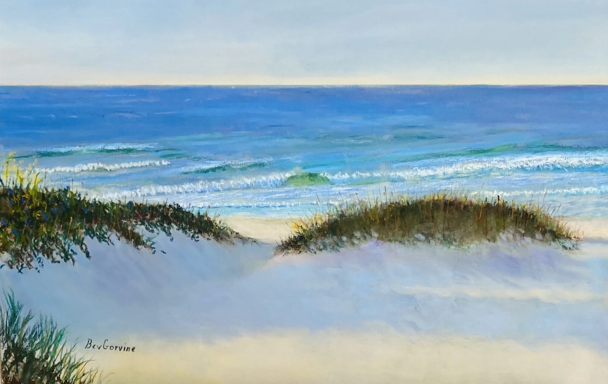 Beverly	Gorvine-	Beach Light,	Pastel	 $450 