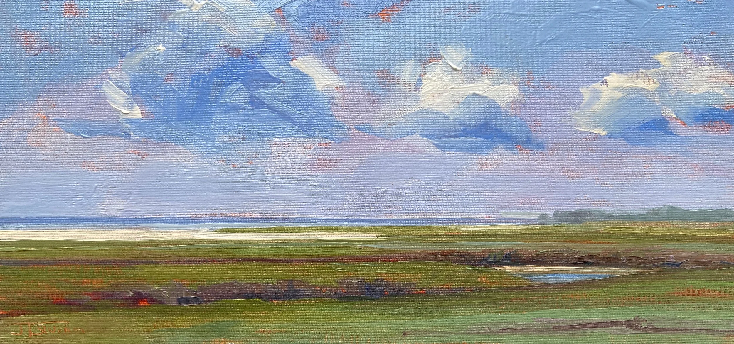 Oil/Acrylic category-  Second Place- Joanne Quinn, Passing Clouds, Oil 