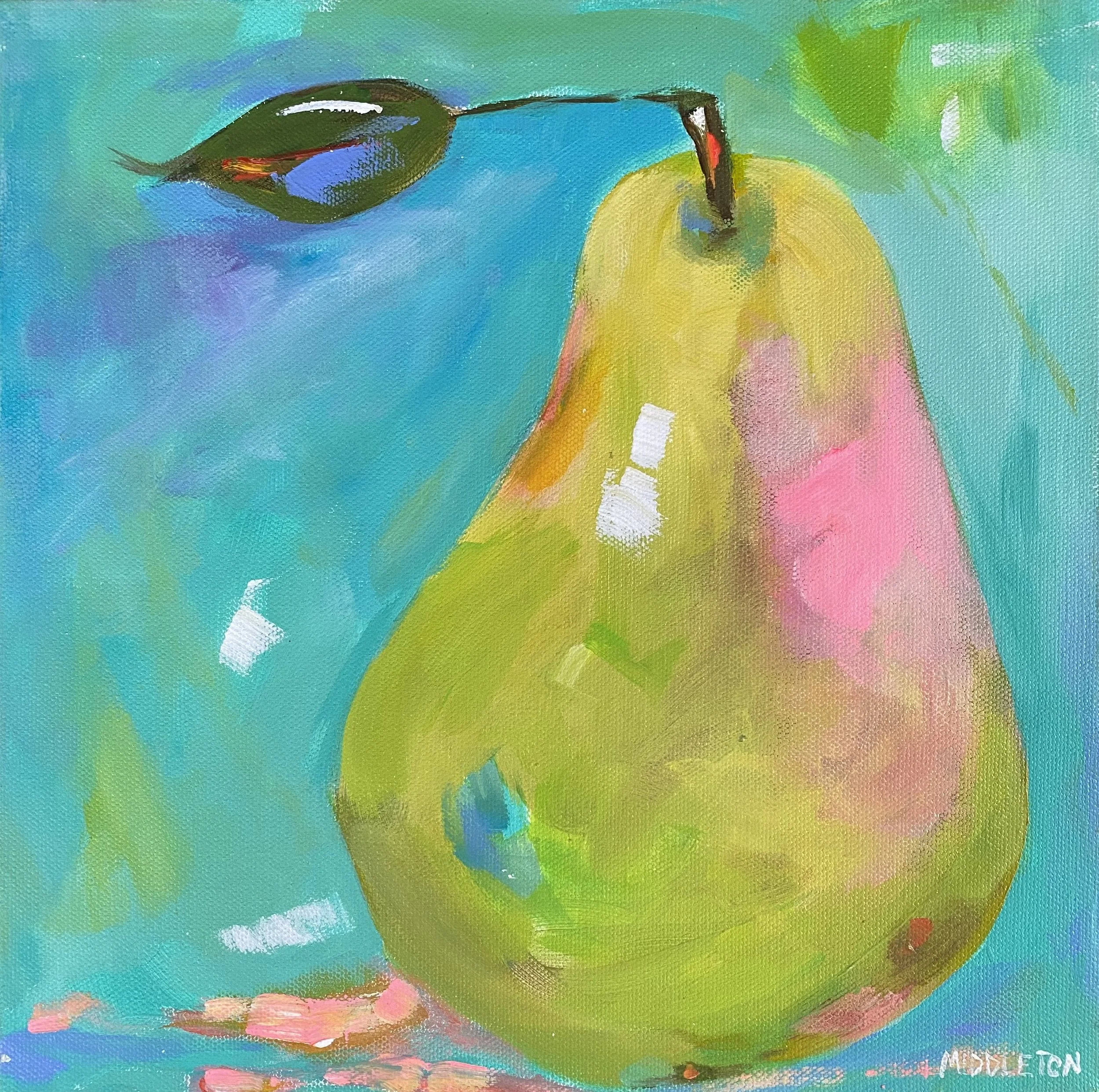 Amy	Middleton-	Single Pear,	Acrylic	 $200 