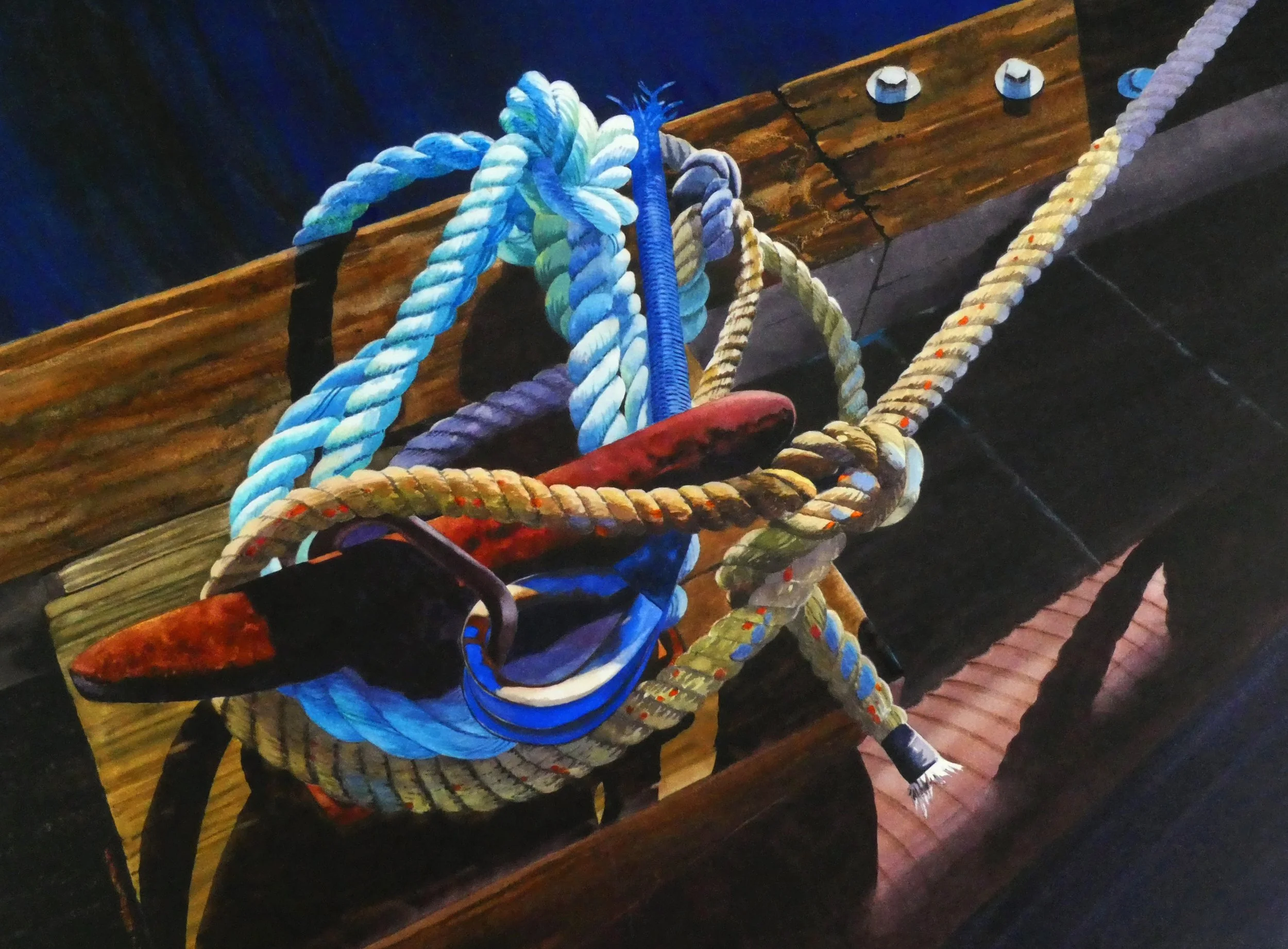 Ann	Hart-	All Tied Up,	Transparent Watercolor	 $1,600 