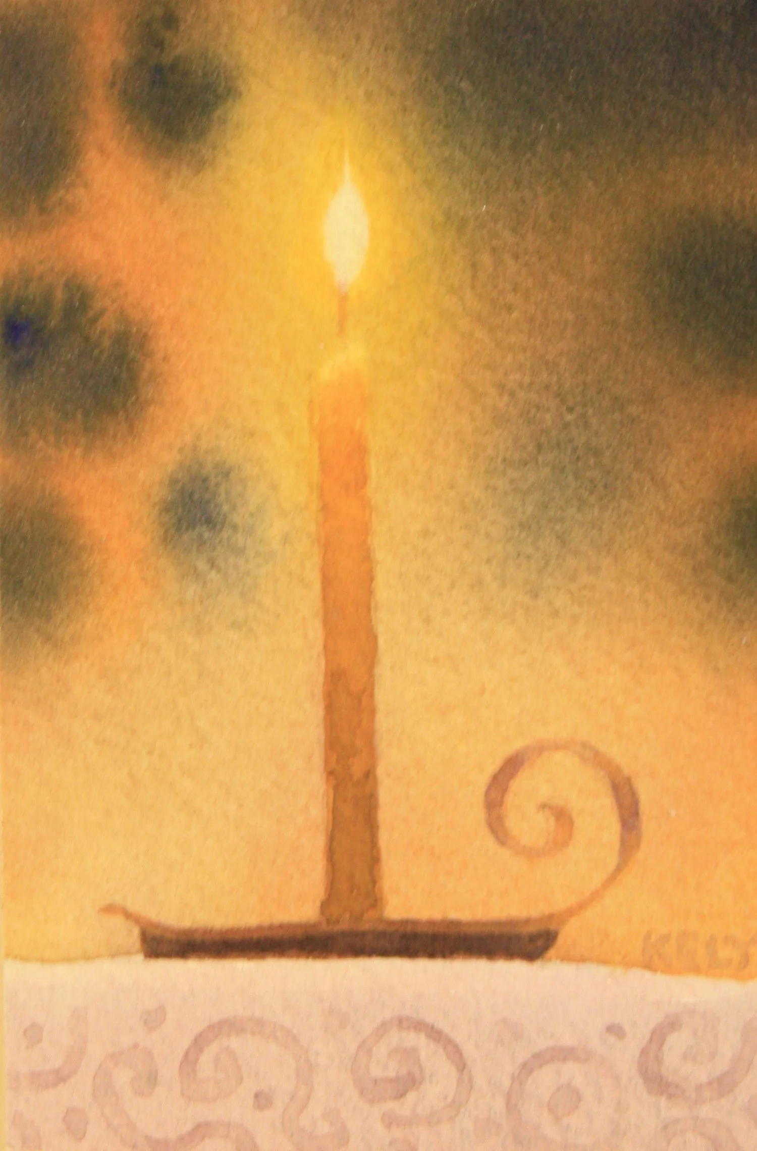 Kely	Knowles-	Candle,	Watercolor	 $200 