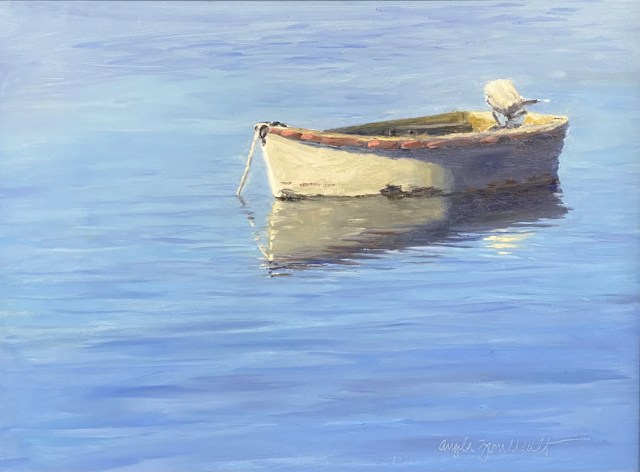 Angela Zoni	Mault-	Waiting,	Oil	 $500 