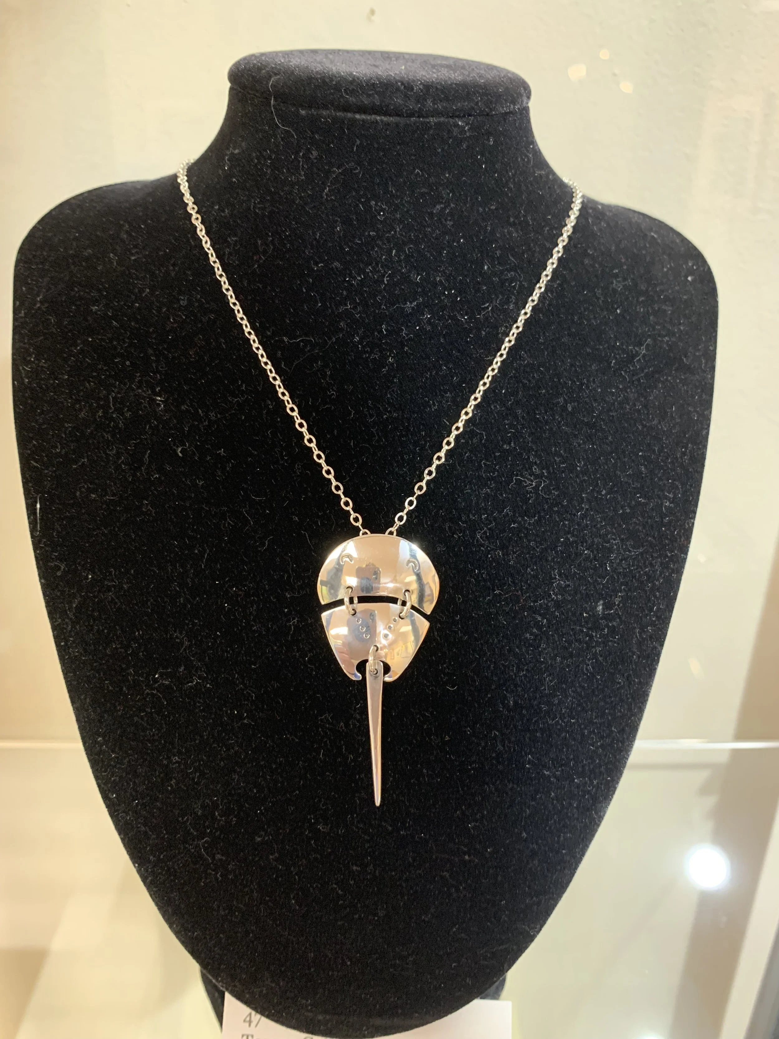 Teresa	Cetto-	Horseshoe Crab Pendant,	Argentium Silver	 $185 