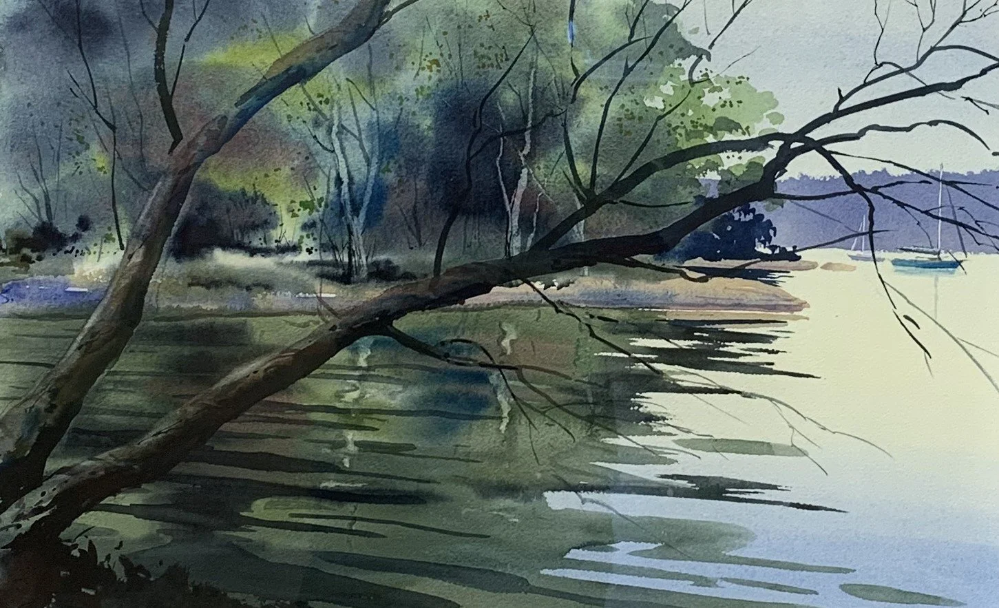 Robert	Mesrop-	Lake Champlain,	Watercolor	 $800 