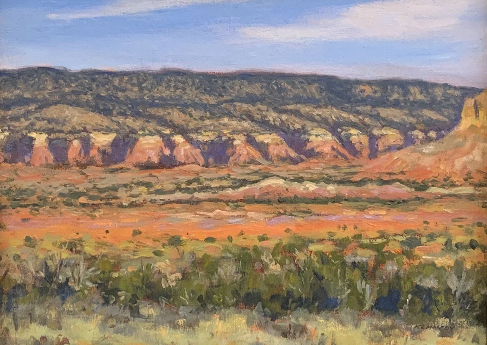 Steve	Kennedy-	Distant Hills, Ghost Ranch,	Oil	 $1,200 