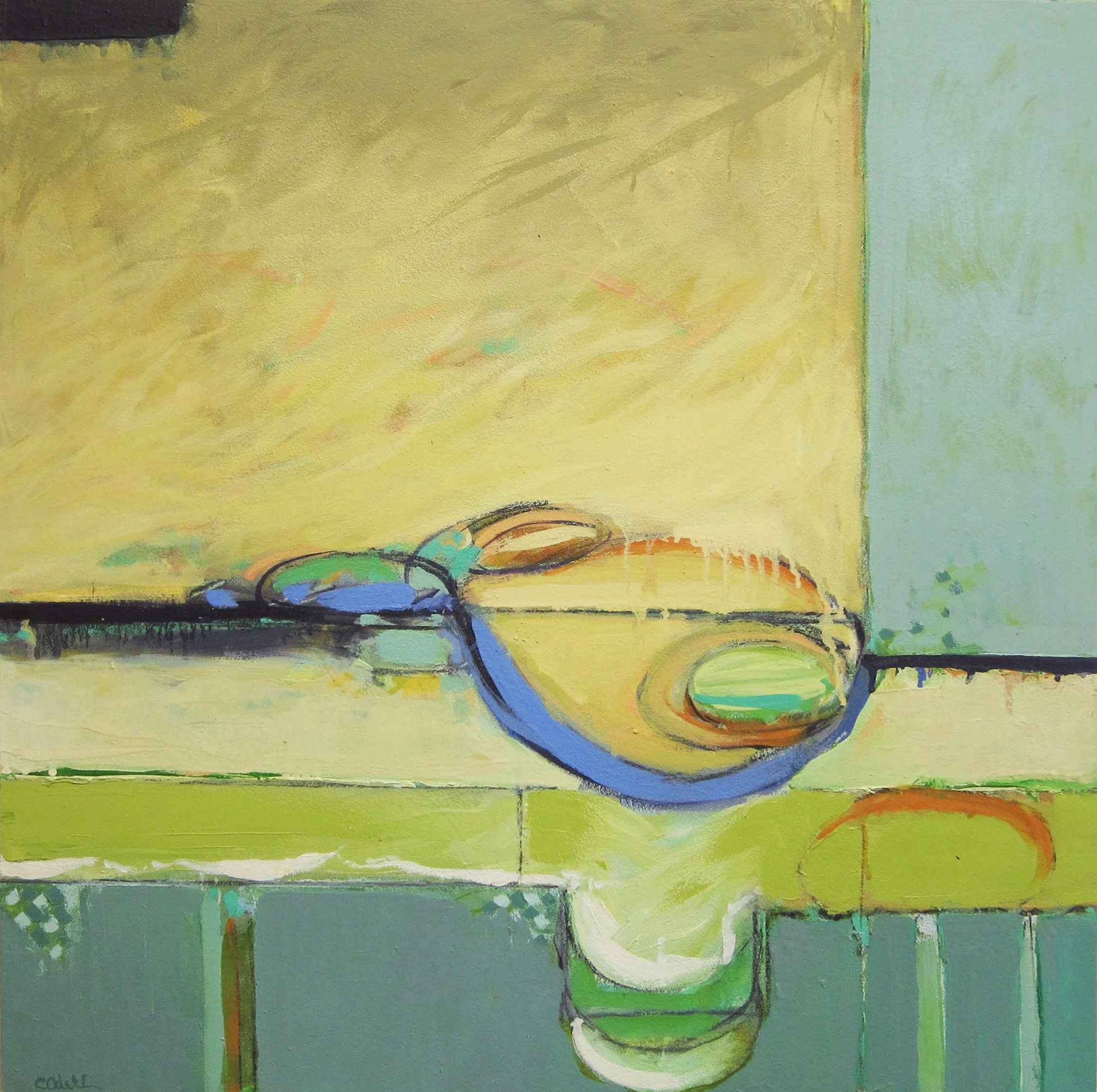 Carol	Odell-	Entering Into Reflection,	Oil	 $2,200 