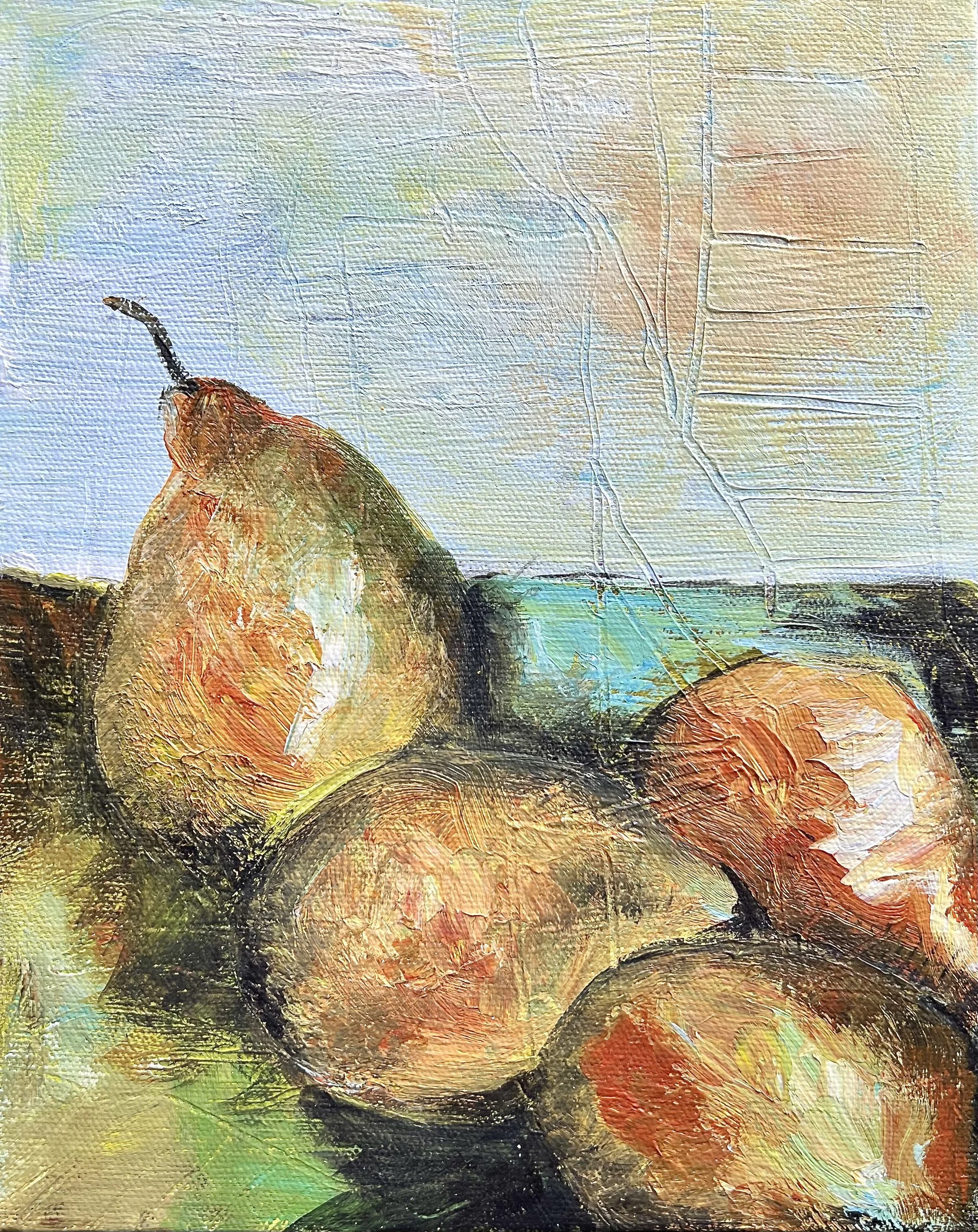 Michael	Giaquinto-	Pears on the Beach,	Acrylic	 $200 