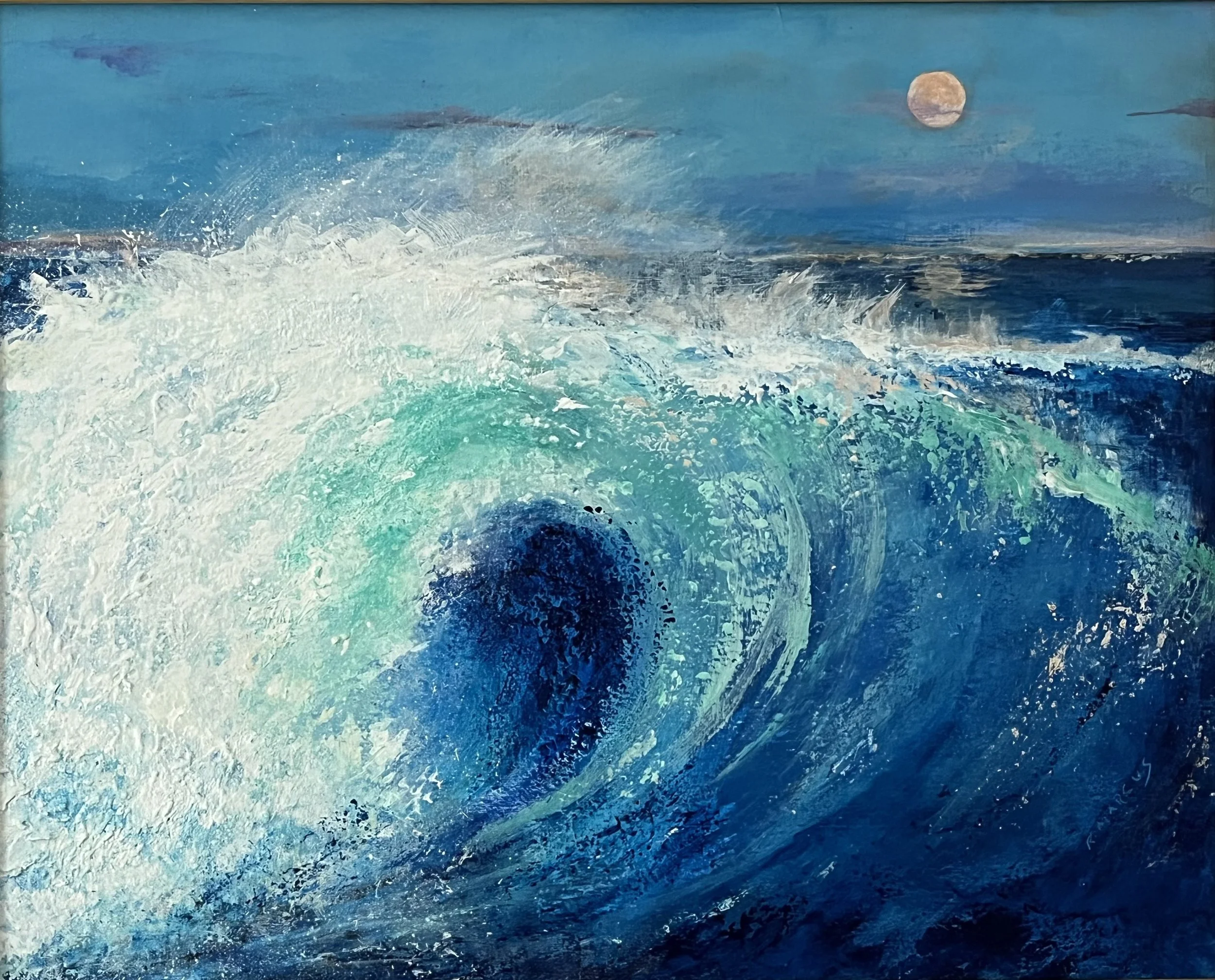 Rory	Marcus-	Ride the Wave,	Acrylic	 $330 