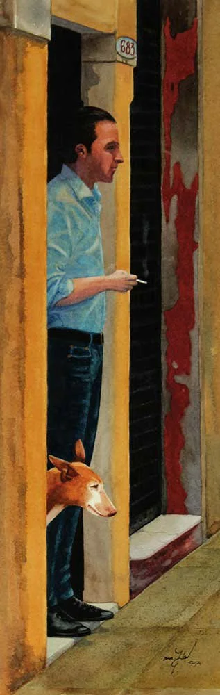 Ann	Hart-	Smoke Break, Venice	,Transparent Watercolor	 $1,600 