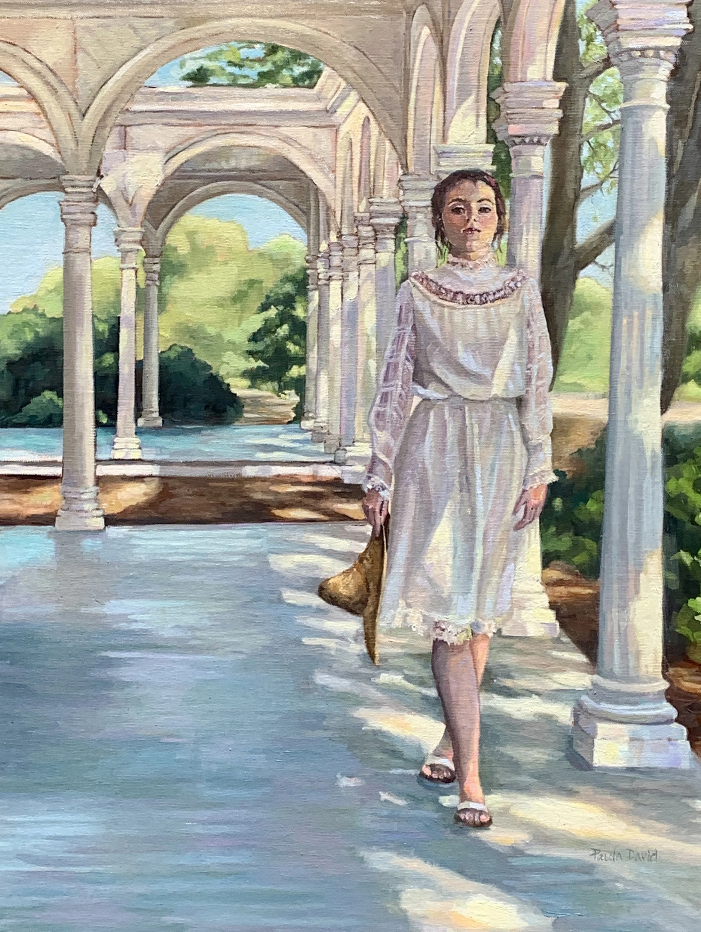 Paula	David-	A Walk Through Time,	Oil on Linen	 $1,000 