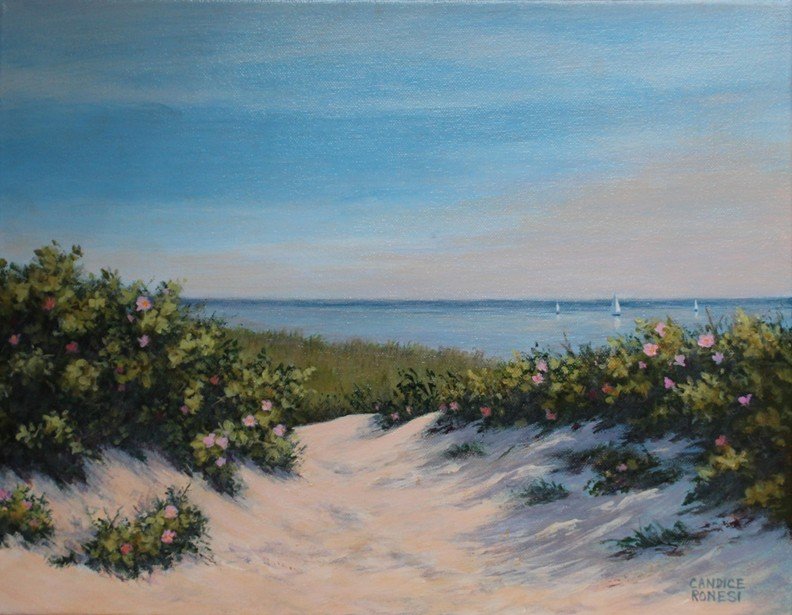 Candice	Ronesi-	Tranquil,	Acrylic	 $475 
