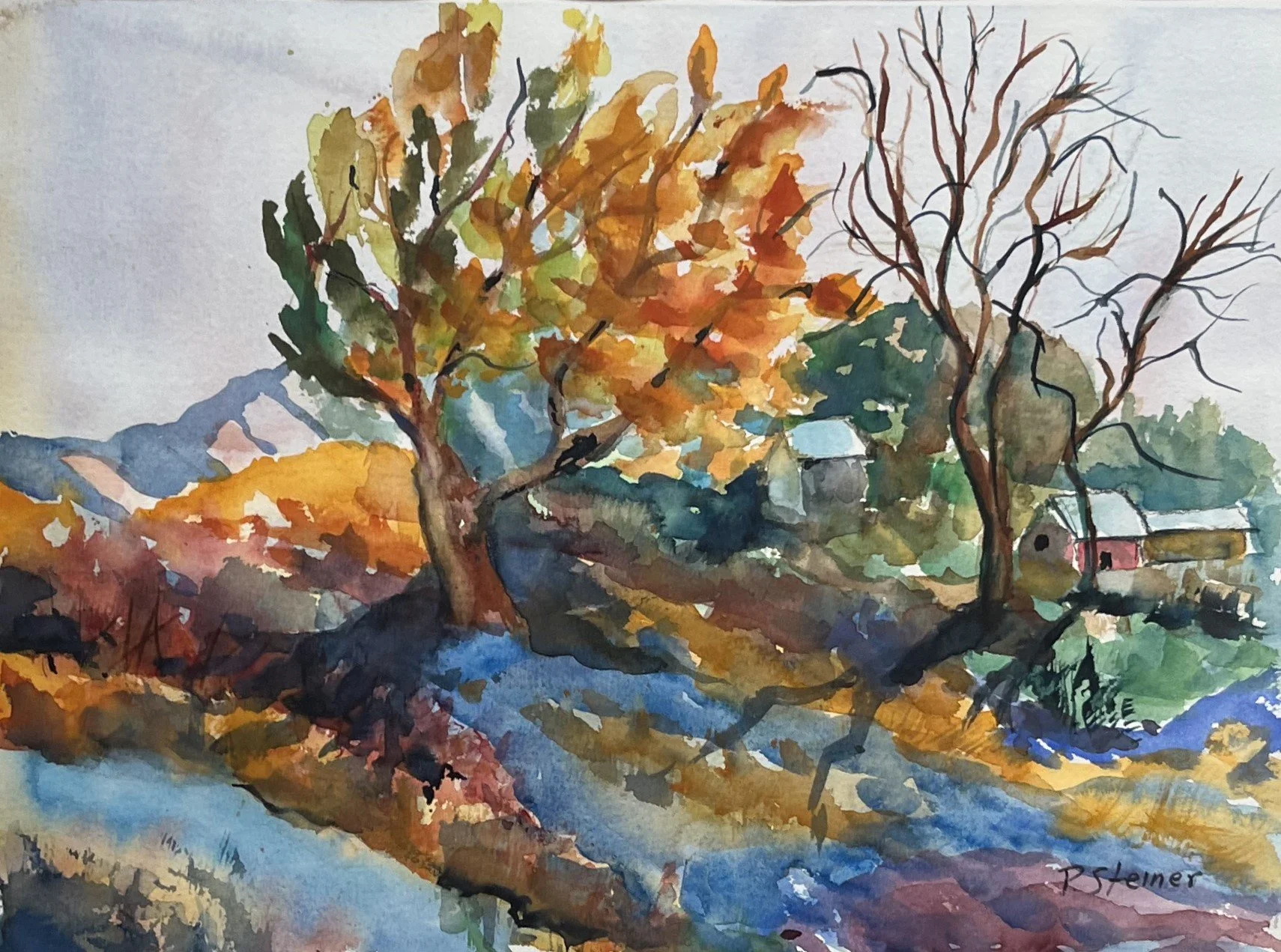 Pat	Steiner	-Autumn Glory,	Watercolor	 $295 
