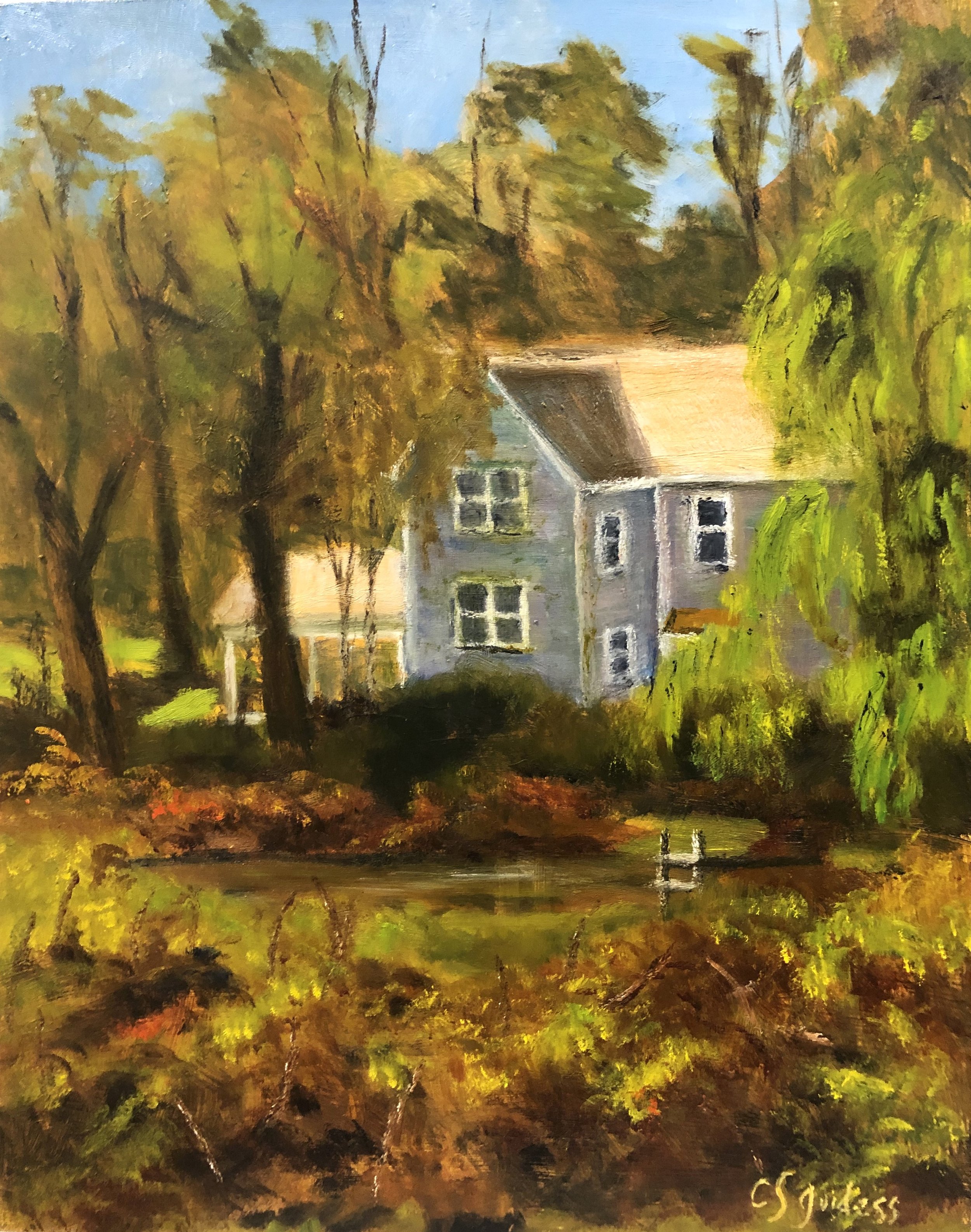 Cassandra	Guidess	-House on the Mill Pond,	Oil	 $350 
