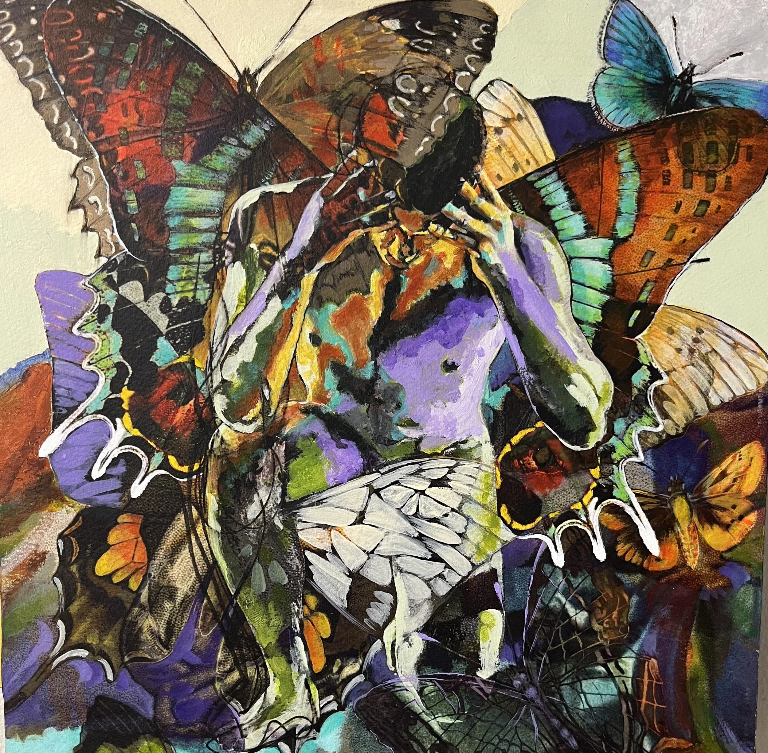 Val	Gerischer-	Bfly,	Mixed Media	 $200 