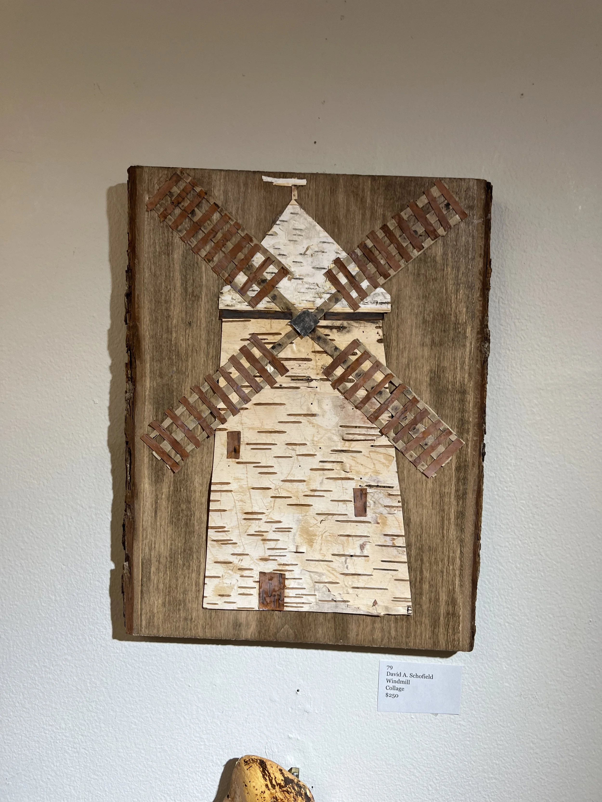 David A.	Schofield-	Windmill,	Collage	 $250 