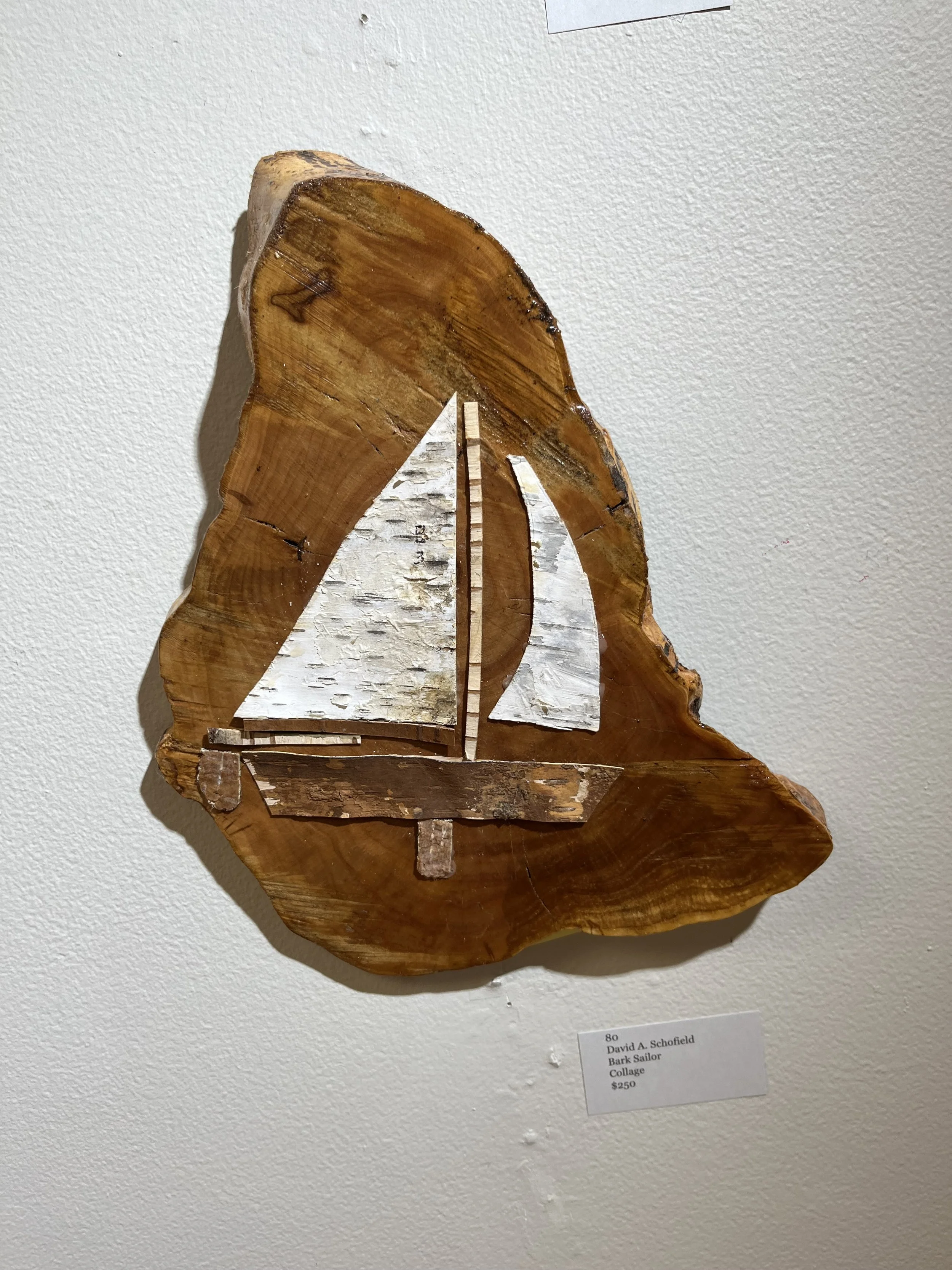 David A.	Schofield-	Bark Sailor,	Collage	 $250 