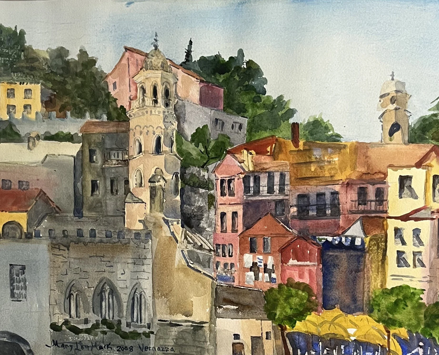 Mary Lou	Mack-	Cinque Terre Vernazza,	Watercolor	 $700 