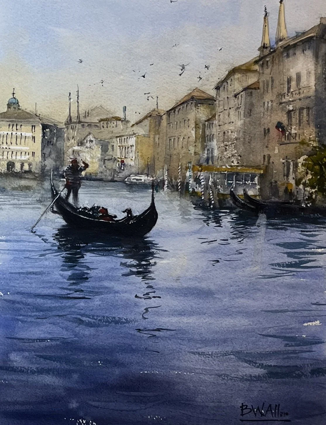 Bradford	Allen-	Grand Canal, Venice,	Watercolor	 $400 