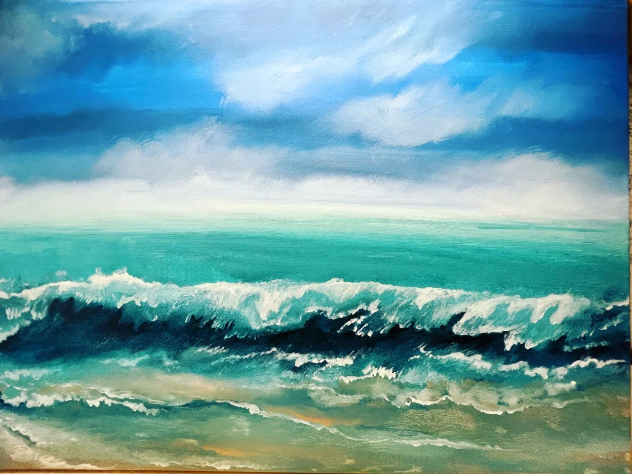Patricia Grace	Joyce-	Dancing With Waves,	Acrylic	 $500 