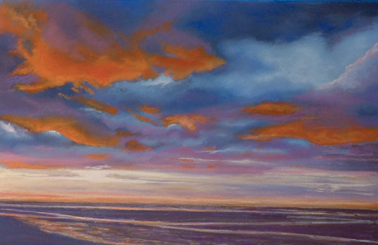 Mary Lou	Foley-	Fire In The Sky,	Pastel	 $230 